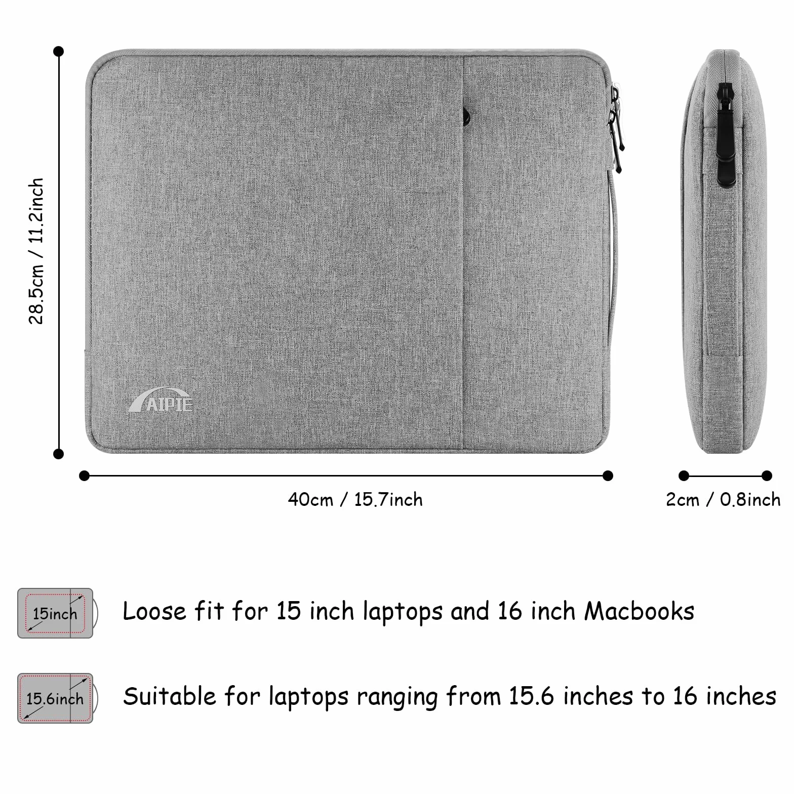 Etui na Laptopa 17,3 16 15,6 14 13,3 11,6 Cala, Etui Absorbujące Wstrząsy, Torebka Chromebook, Kompatybilna z MacBookiem, Acer, Asus, Dell PC Pokrowiec do Pracy