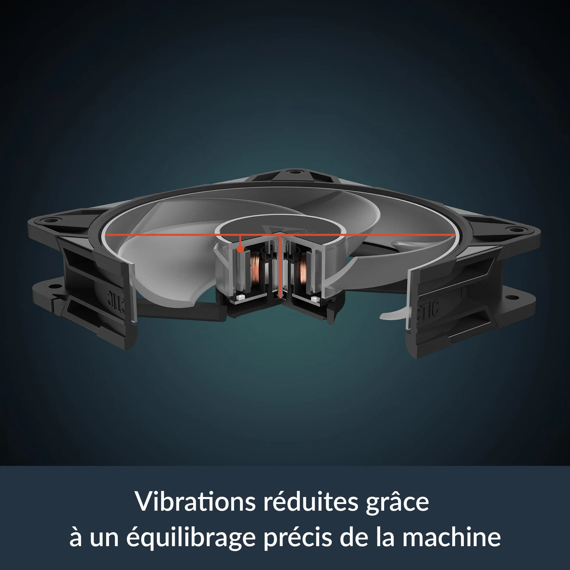 ARCTIC P12 Pro Reverse A-RGB – 120 mm Najwyższej jakości wentylator rewersyjny z rozdzielaczem, Wentylator PWM z rozgałęźnikiem kabla Y, 500-3000 rpm, 0 rpm <5% PWM, 5V D RGB, FDB, 4-Pin - Czarny