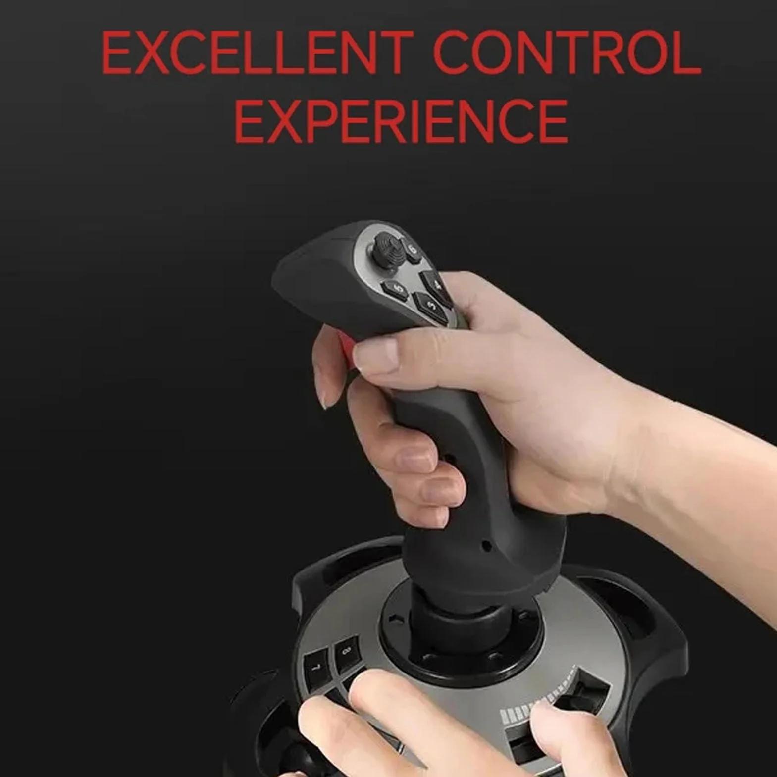 Przewodowy Joystick Symulatora Latania USB z Wibracjami i Przepustnicą do Komputera