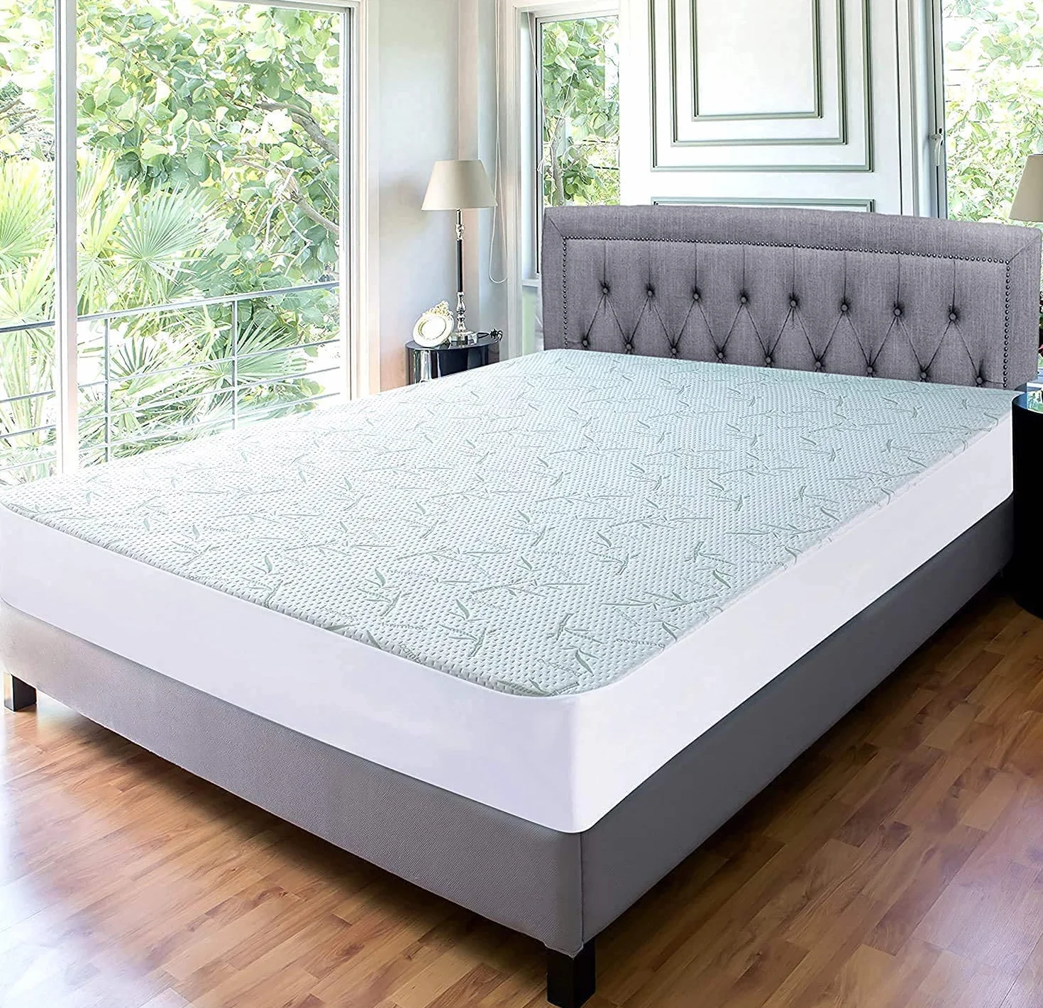 Utopia Bedding Wodoodporny Ochraniacz Na Materac Z Wiskozy 160x200x30 cm Oeko-Tex