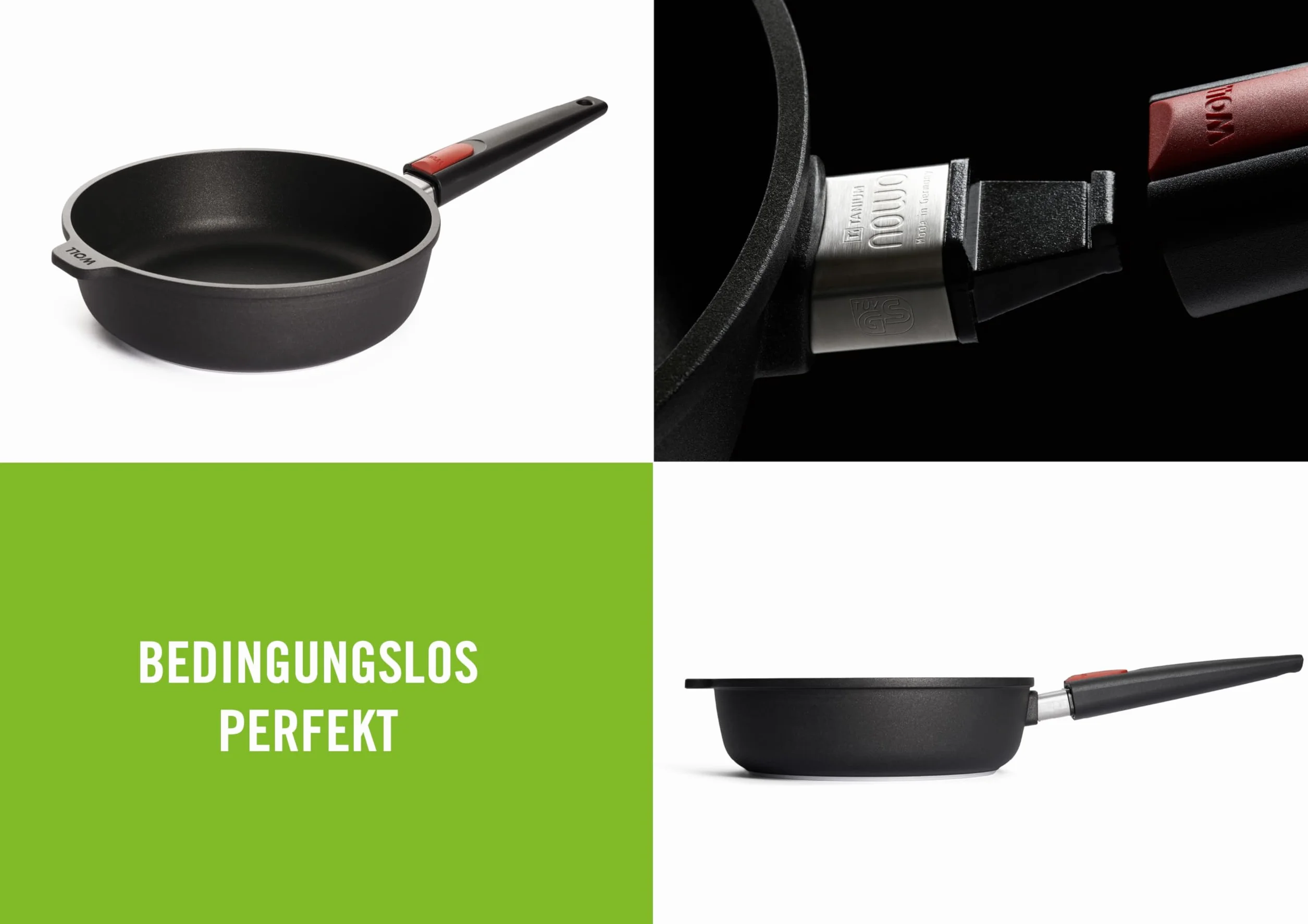 Woll Nowo Patelnia do smażenia 24 cm z odpinanym uchwytem