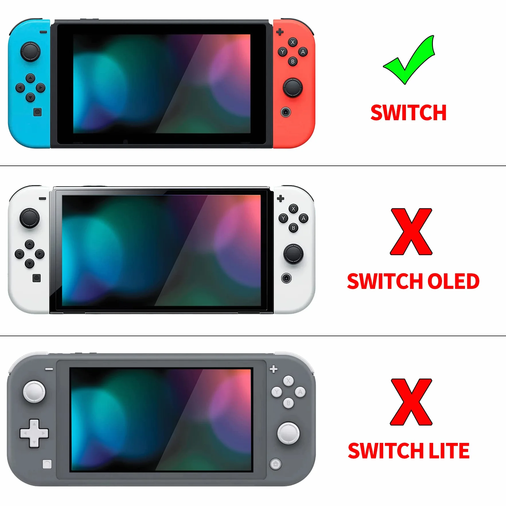 PlayVital Etui Ochronny do Nintendo Switch z Osłoną Ekran,Case Hard Shell do Switch,AlterGrips Ergonomiczna Protective Cover z Kciuka Caps&Caps Przycisków-Wielka Fala Kanagawie