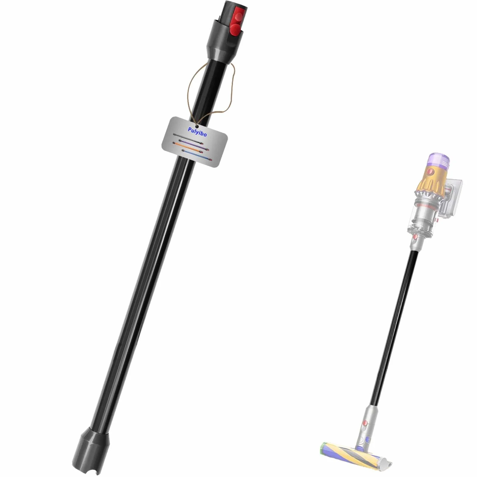 rura przedłużająca do odkurzacza Dyson V12 Detect Slim, zapasowa teleskopowa, wymienna do rury teleskopowej, szybkomocujący, drążek przedłużający