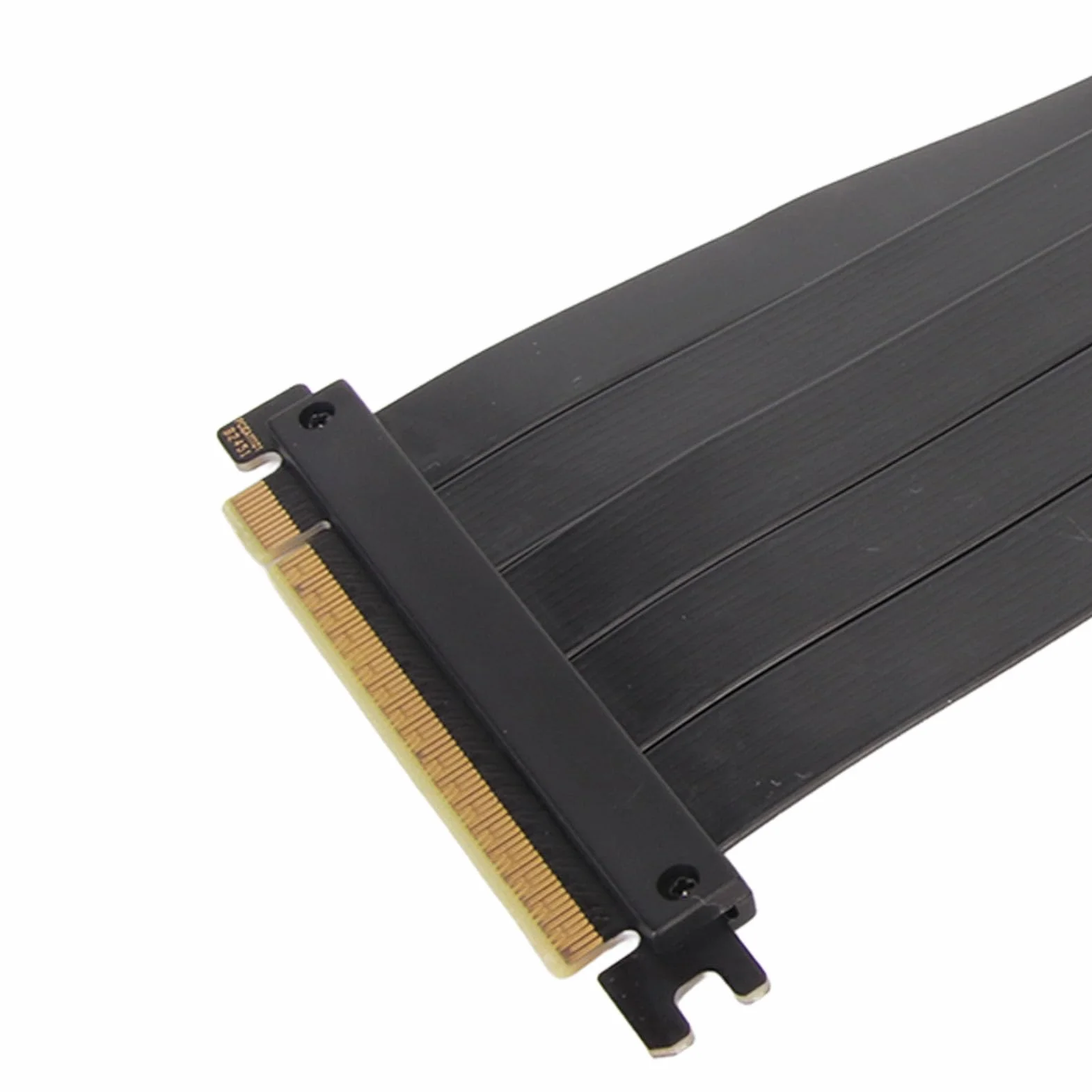 Kabel Riser PCIE 4.0, do RTX 4090 RX 7000 Czarny, 16x Ekranowany, Szybki, Elastyczny Kabel Riser GPU 90 Stopni, z Portem PCI Express (-2612230164016)