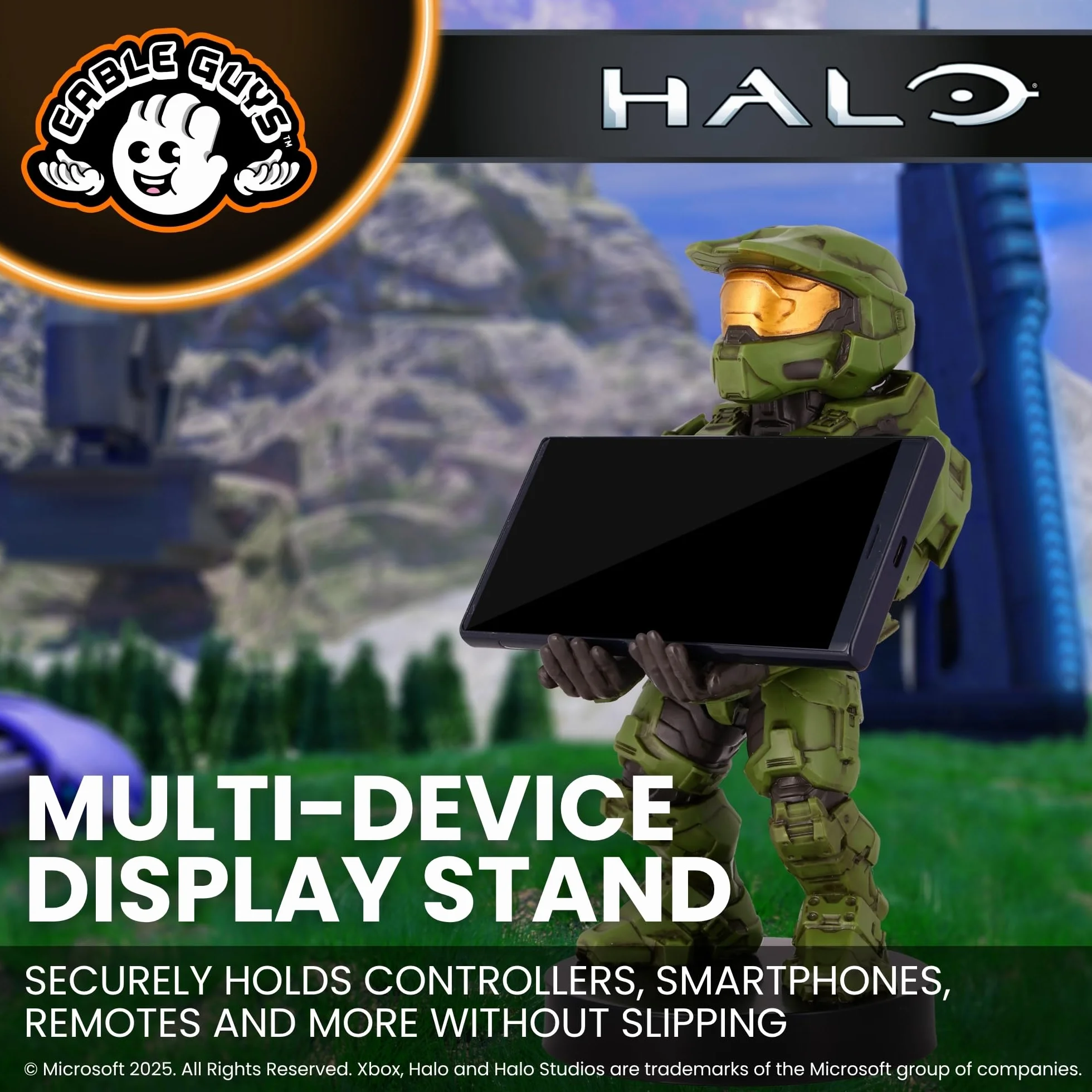 Cable Guys Halo Master Chief Infinite Gaming Accessories Phone Holder for Xbox PlayStation Nintendo Switch
