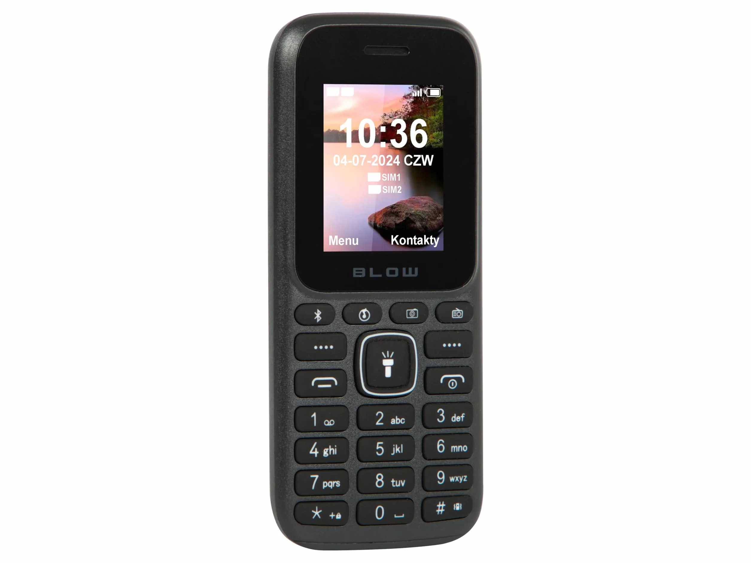 BLOW TELEFON DLA SENIORA GŁOŚNY PROSTY APARAT LATARKA RADIO DUAL SIM BLUETOOTH