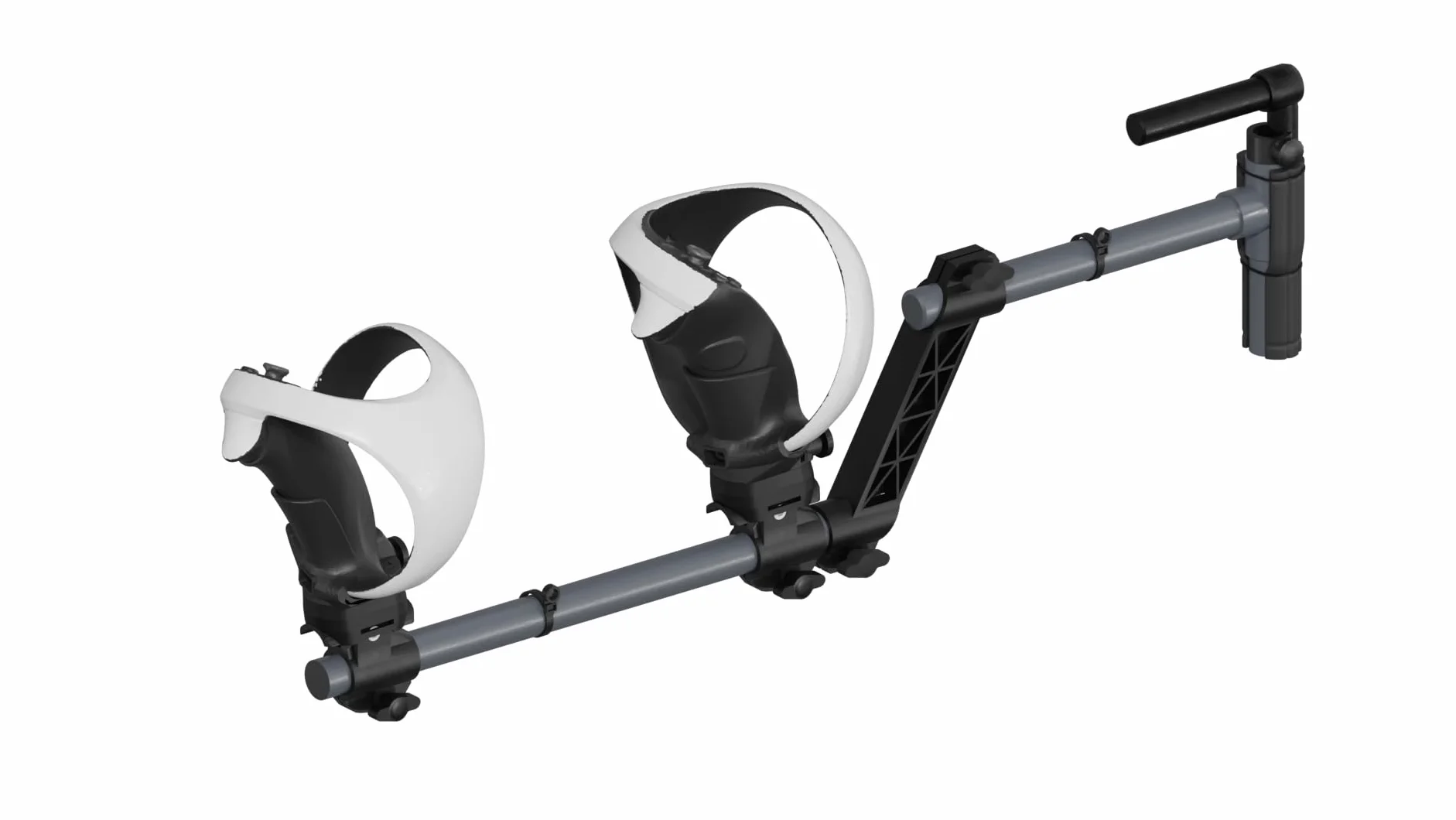 VR Gunstock do Playstation VR2, kompatybilny z PSVR2 kontrolerami dla lepszej stabilności i lekkiego magnetycznego adaptera PlayStationVR2 (czarny)