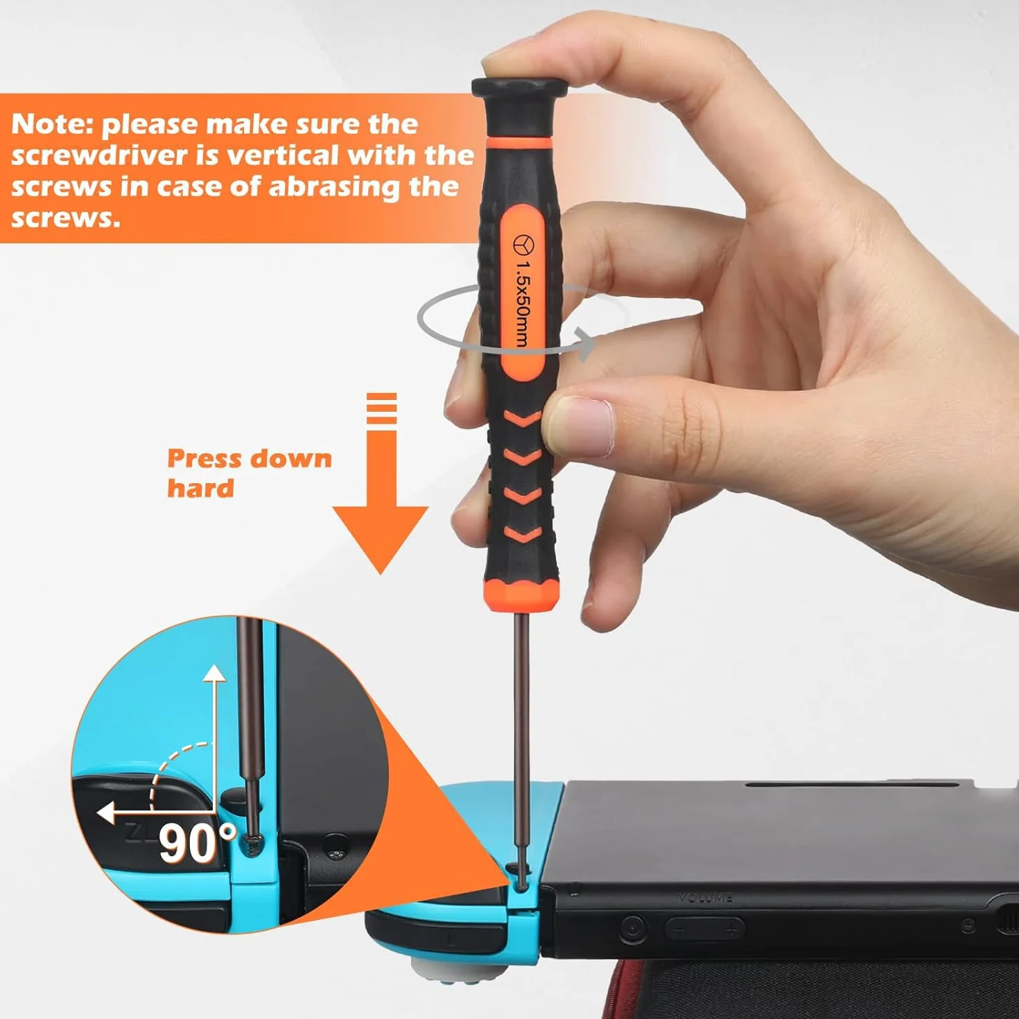 JOREST Zestaw wkrętaków do Nintendo Switch, 6-częściowy zestaw narzędzi naprawczych z Triwing Y00, Y1, Phillips PH000, pęsetą itd., do Switch Lite, Joycon Controller, Wii, Gameboy Advance SP, Gamecube