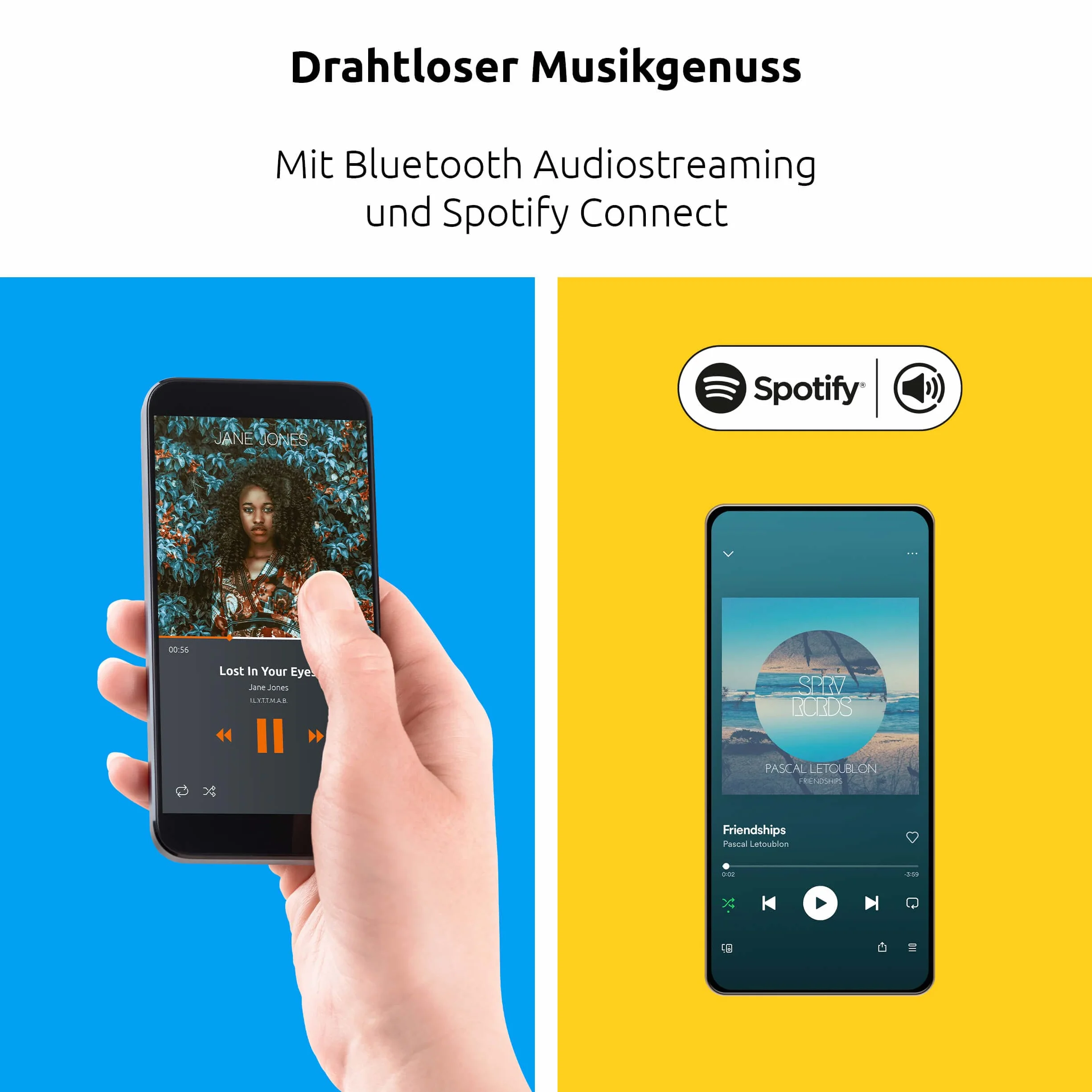 TechniSat DIGITRADIO 586 - hybrydowe radio DAB+ (radio internetowe, FM, Bluetooth, Spotify, ładowanie bezprzewodowe, sterowanie aplikacją, wyświetlacz OLED, USB, CD, MP3, AUX, 20 W, pilot) biały