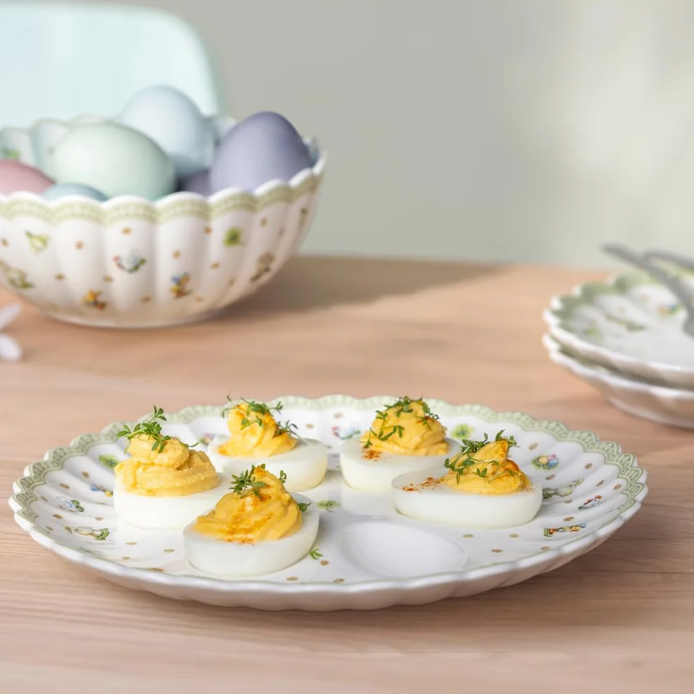 Villeroy & Boch Easter Delight talerz na jajka porcelana Premium 6 jajek dekoracja wielkanocna