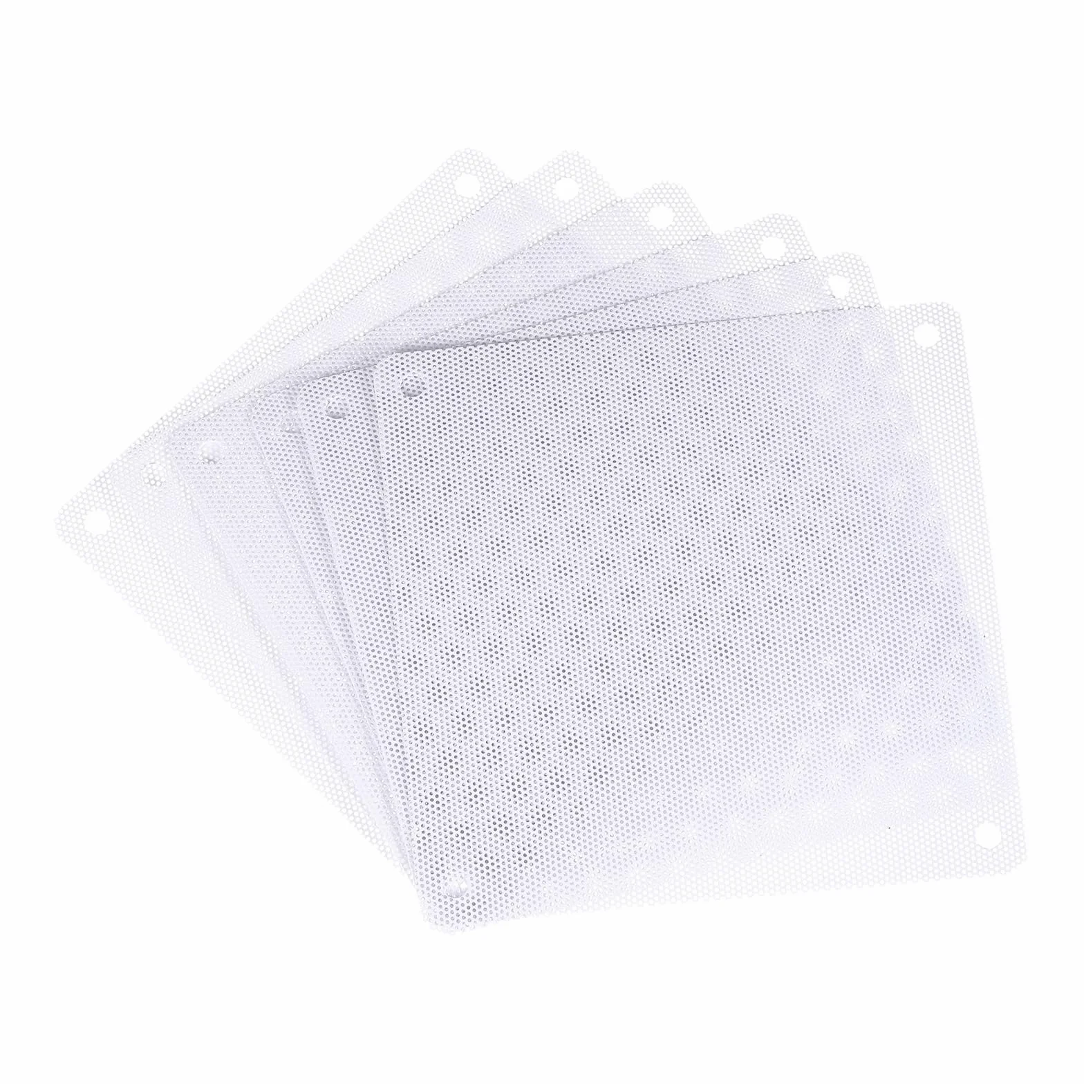 sourcing map 6 sztuk PC filtr przeciwpyłowy, 120 x 120 mm PCW, obudowa komputera, kratka chroniąca przed kurzem do obudowy komputera, głośników, kolor biały