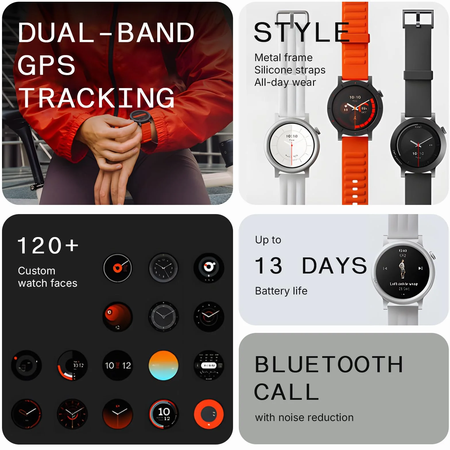 CMF by Nothing Smartwatch Watch 3 Pro z wyświetlaczem AMOLED 1,43 cala, dwuzakresowy GPS, połączenia Bluetooth z redukcją szumów AI, zaawansowane monitorowanie tętna i snu - pomarańczowy