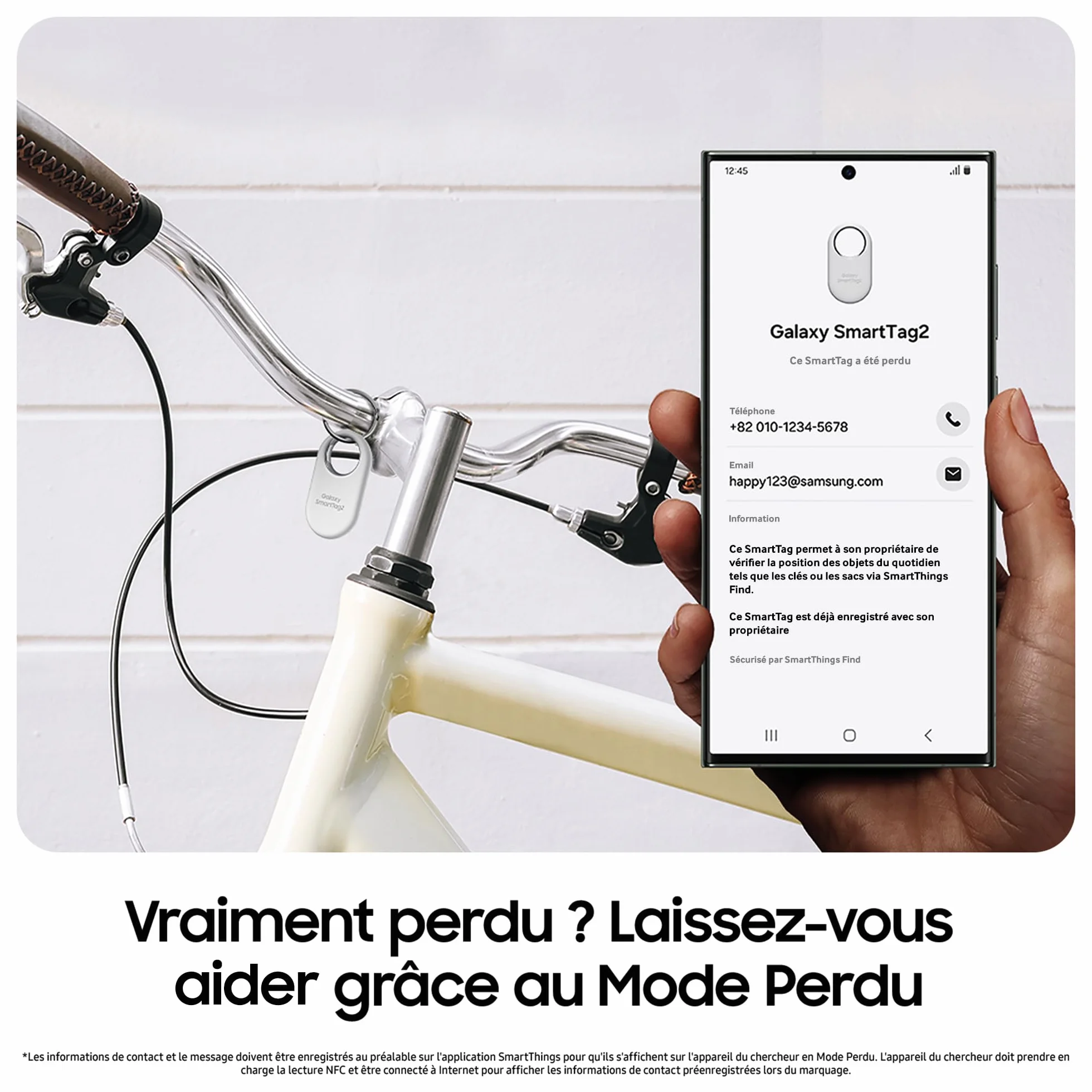 Samsung Galaxy SmartTag2 Bluetooth Smart Tag, ze wzmocnioną obudową [wyłącznie Amazon], kompatybilny ze smartfonami Samsung Galaxy, zgubiona moda, biały