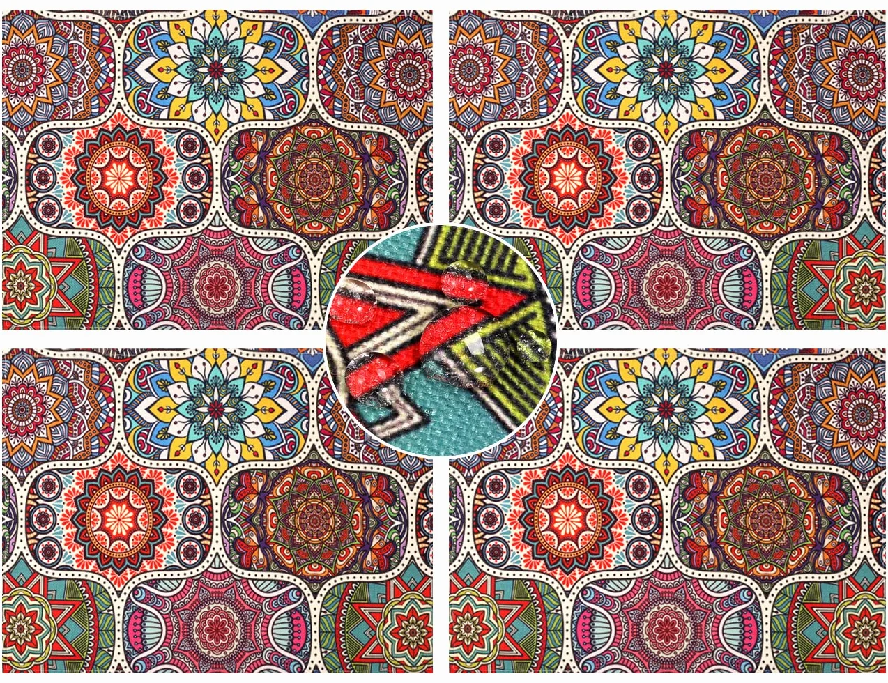 Bohemian Zestaw stołowy lniany 4 szt. 45x32 cm prostokątny zmywalny odporny na wysokie temperatury