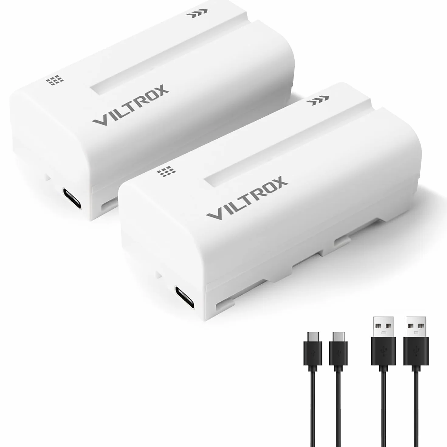 VILTROX 2-pak Akumulator NP-F550 Akumulator zamienny 2 sztuki Bateria do Sony NP-F950 F960 F970 F770 F750 F570 F550 Kompatybilny Godox VILTROX Neewer Kamera/Kamera/Monitor