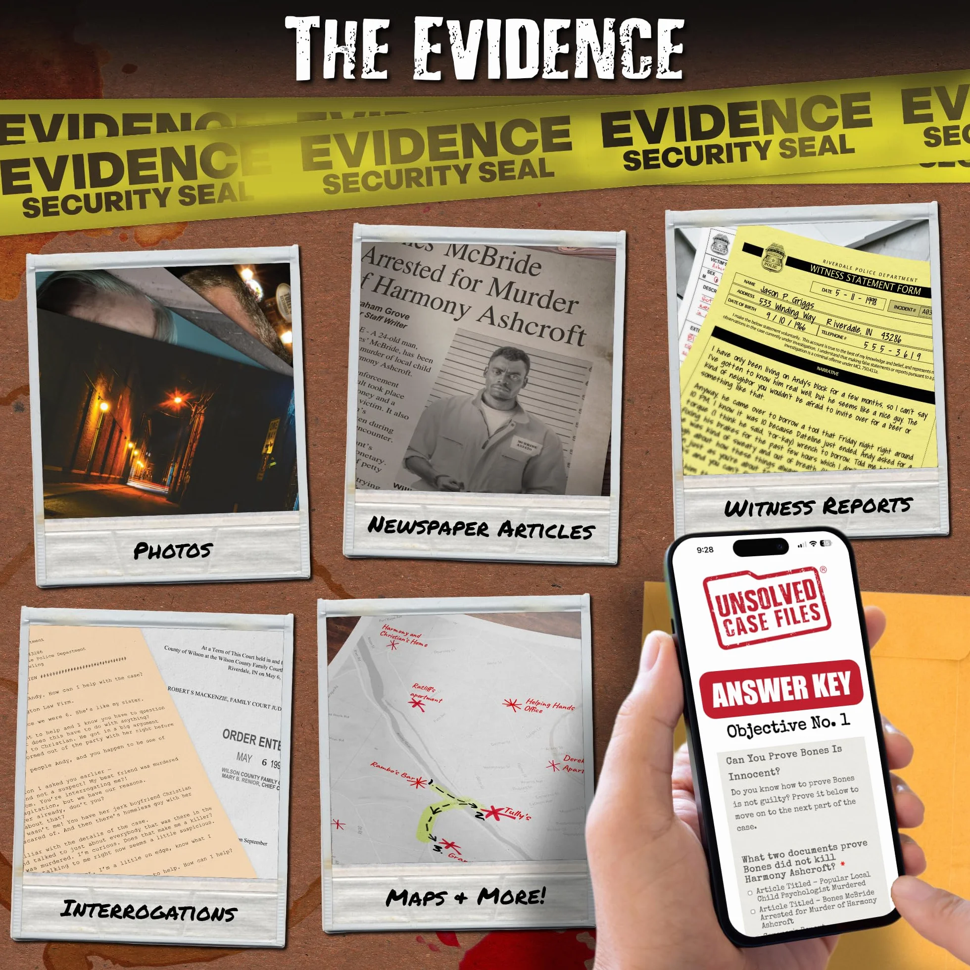 UNSOLVED CASE FILES Gra towarzyska z tajemniczym morderstwem