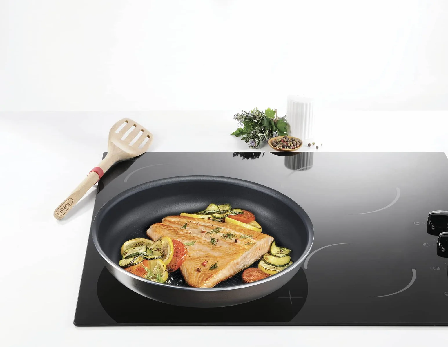 Tefal Ingenio Easy Plus Zestaw 2 Patelni, Aluminium Z Powłoką Nieprzywierającą, Czarny, 24/28 cm