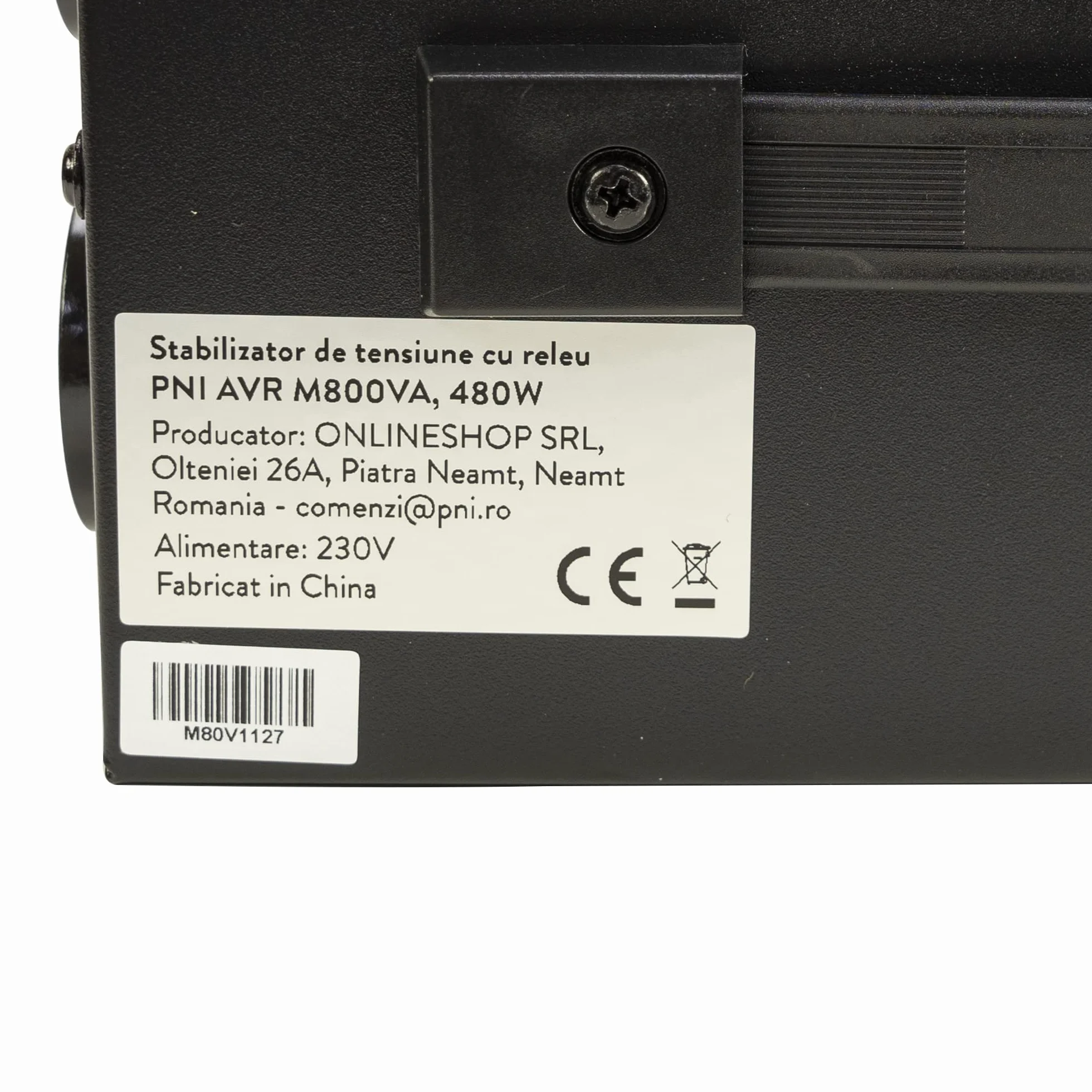Stabilizator napięcia z przekaźnikiem PNI AVR M800VA, 2,2 A, 480 W, 800 VA regulator napięcia