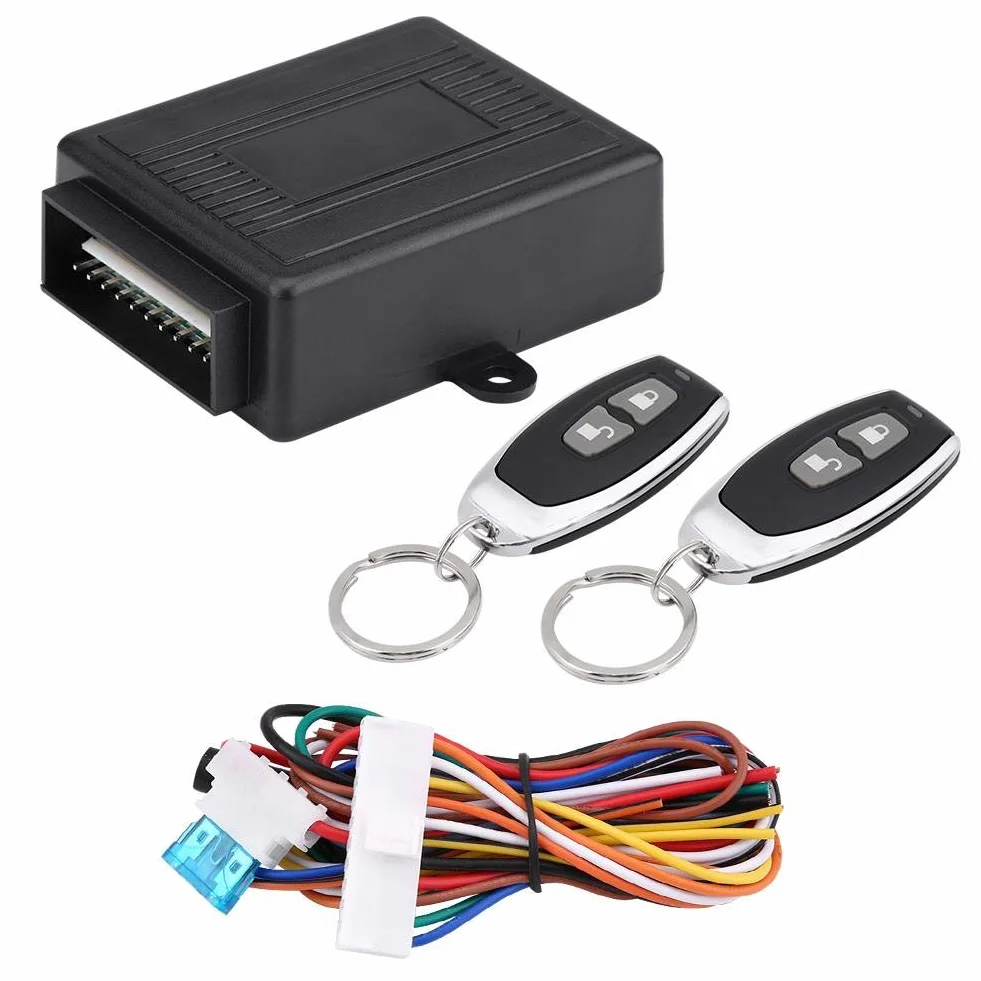 Cerradura de puerta de coche universal Gorgeri, sistema de entrada sin llave, kit de control remoto de bloqueo central remoto con caja de control