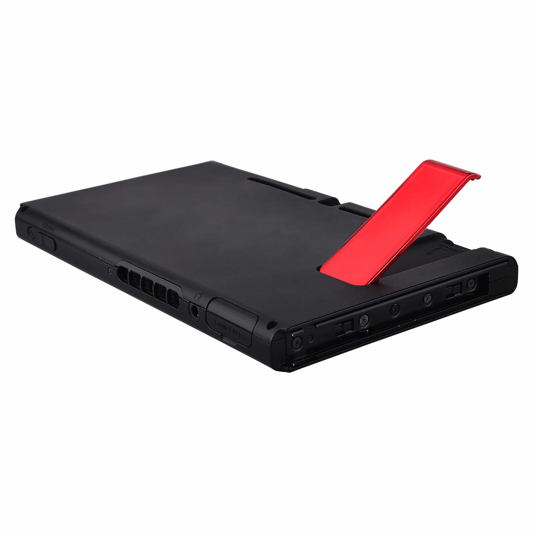 eXtremeRate 2 Zestaw Chrom Czerwony Wymiana Podpórka dla Nintendo Switch Konsoli, Back Bracket Holder Kick Stand dla Nintendo Switch Konsoli - Konsola Nie Jest Wliczona W Cenę