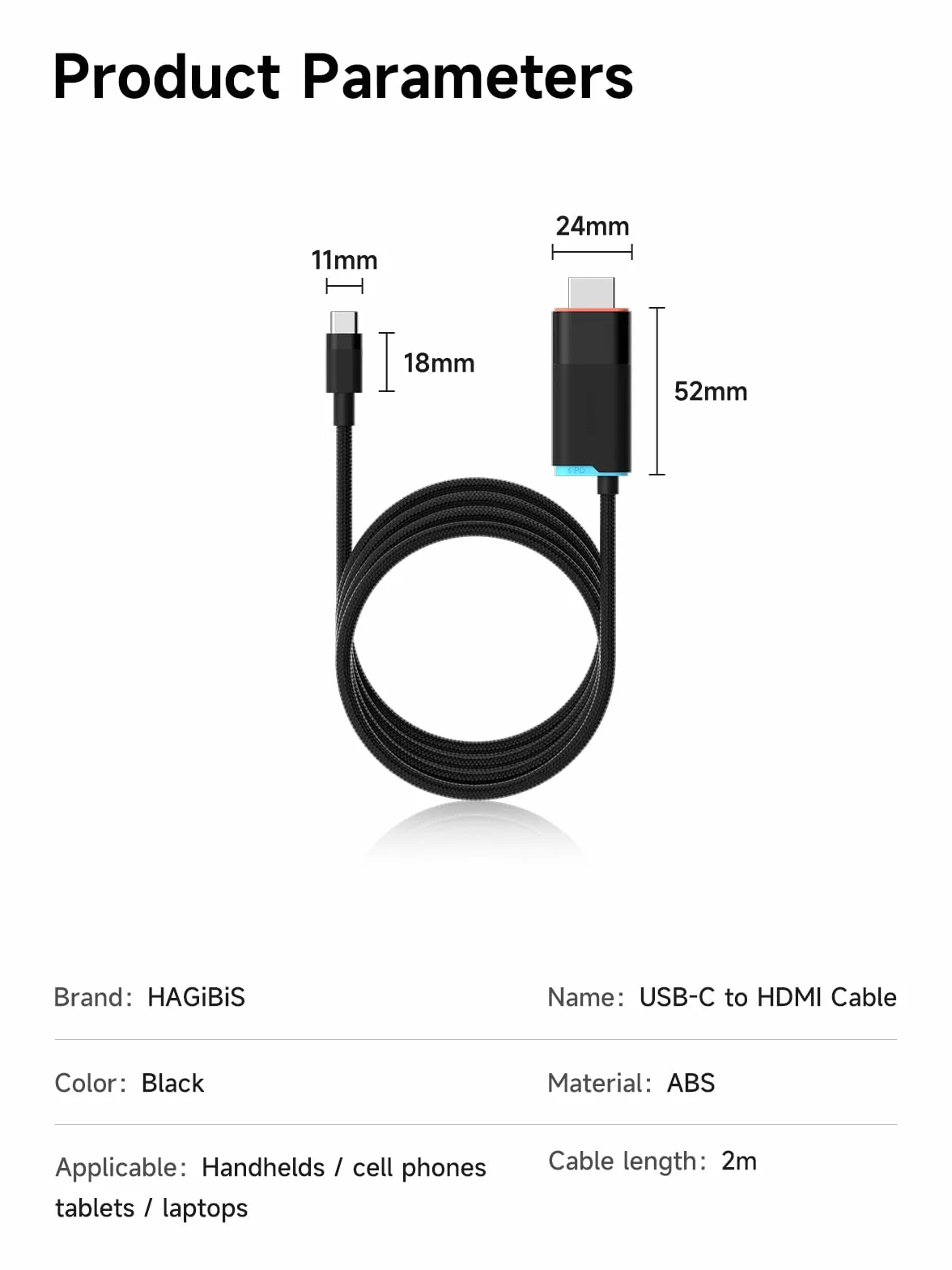 Hagibis Stacja dokująca Switch2 do Nintendo Switch1/2 i Switch OLED, USB C na HDMI z 4K przy 60 Hz, 100 W PD, adapter typu C na HDMI