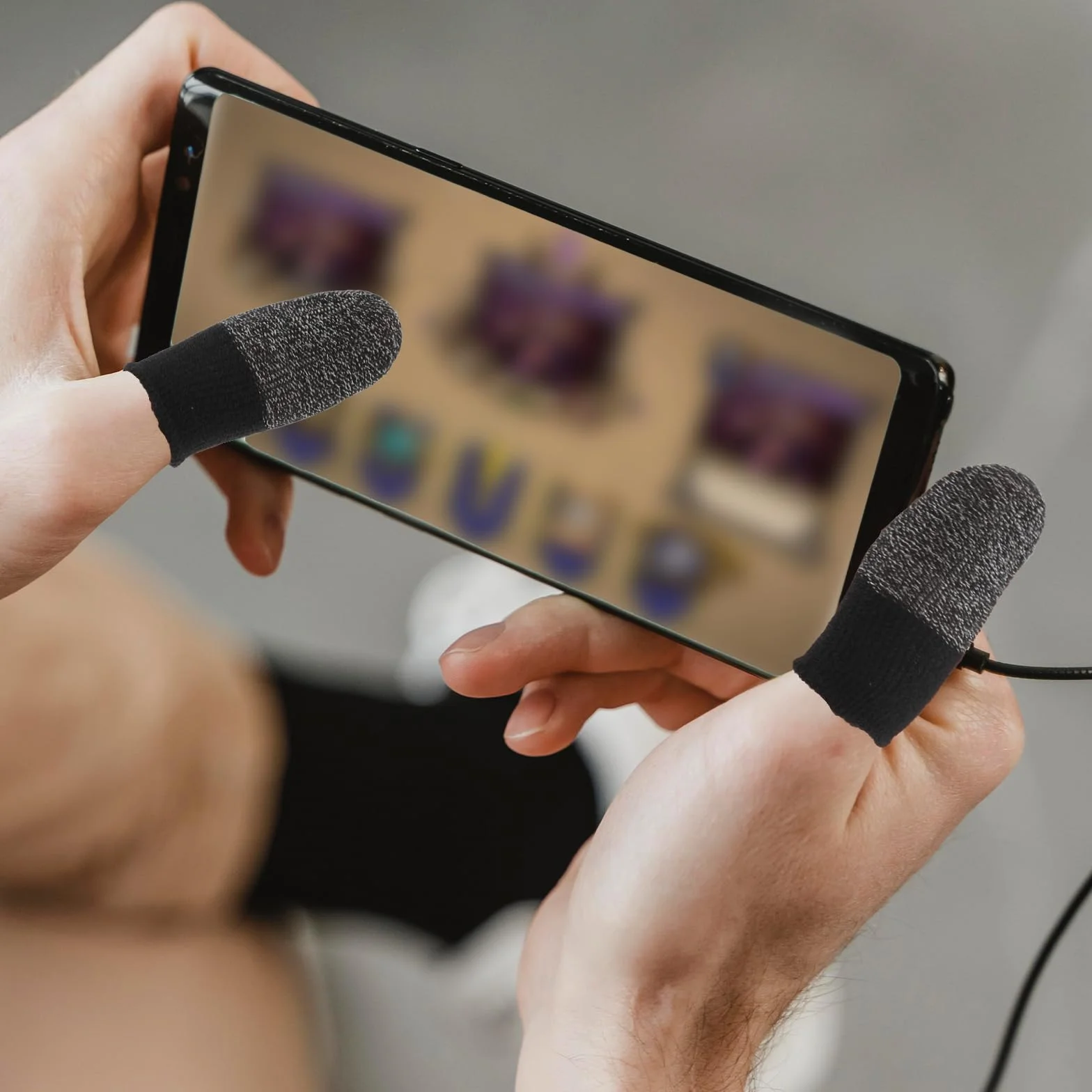 10 sztuk ochraniaczy na palce do telefonu komórkowego, do gier i ekranów dotykowych, odporne na pot, ultracienkie, oddychające, do gier