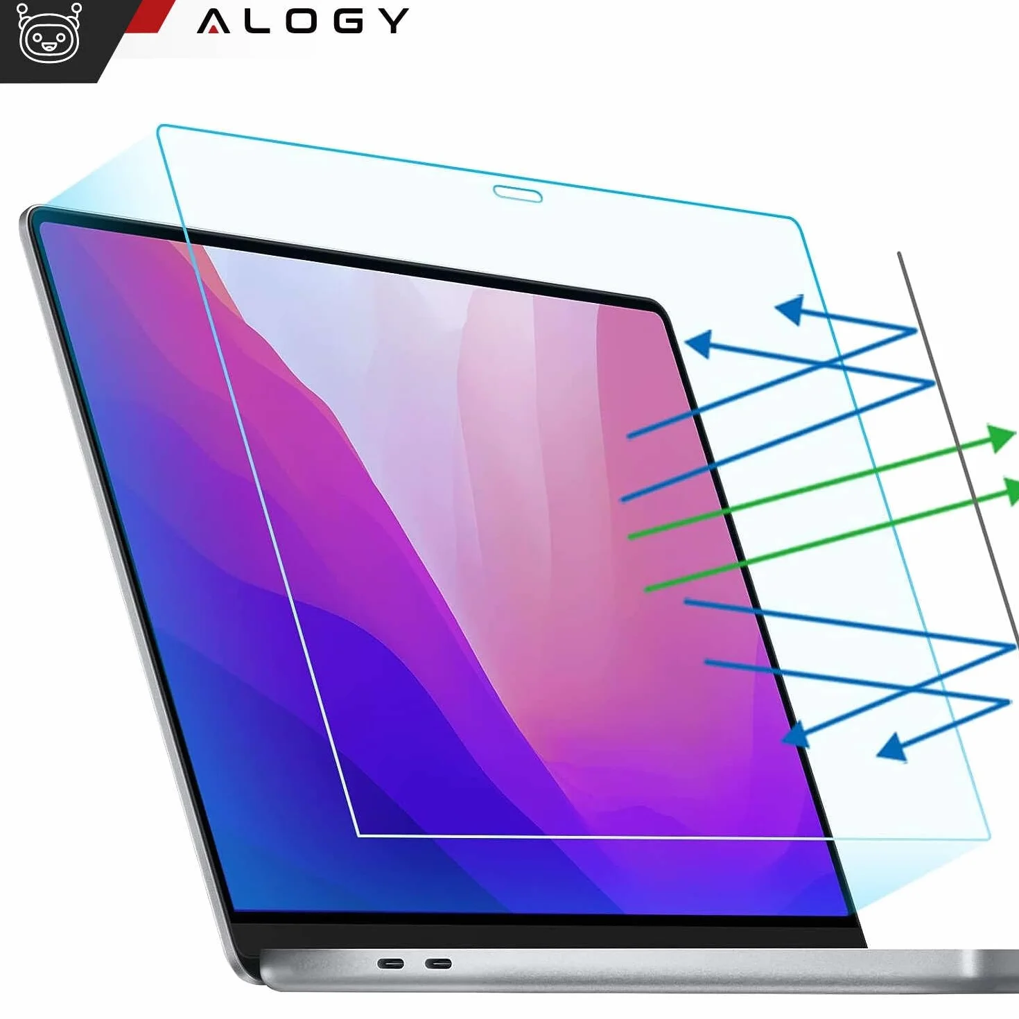 Alogy Folia Matowa Macbook Pro 13 A1706 A1708 A1989 A2159 A2251 A2289 A2338 M1 M2 Szkło Hartowane 9H Na Ekran Samsung Galaxy J8 2018
