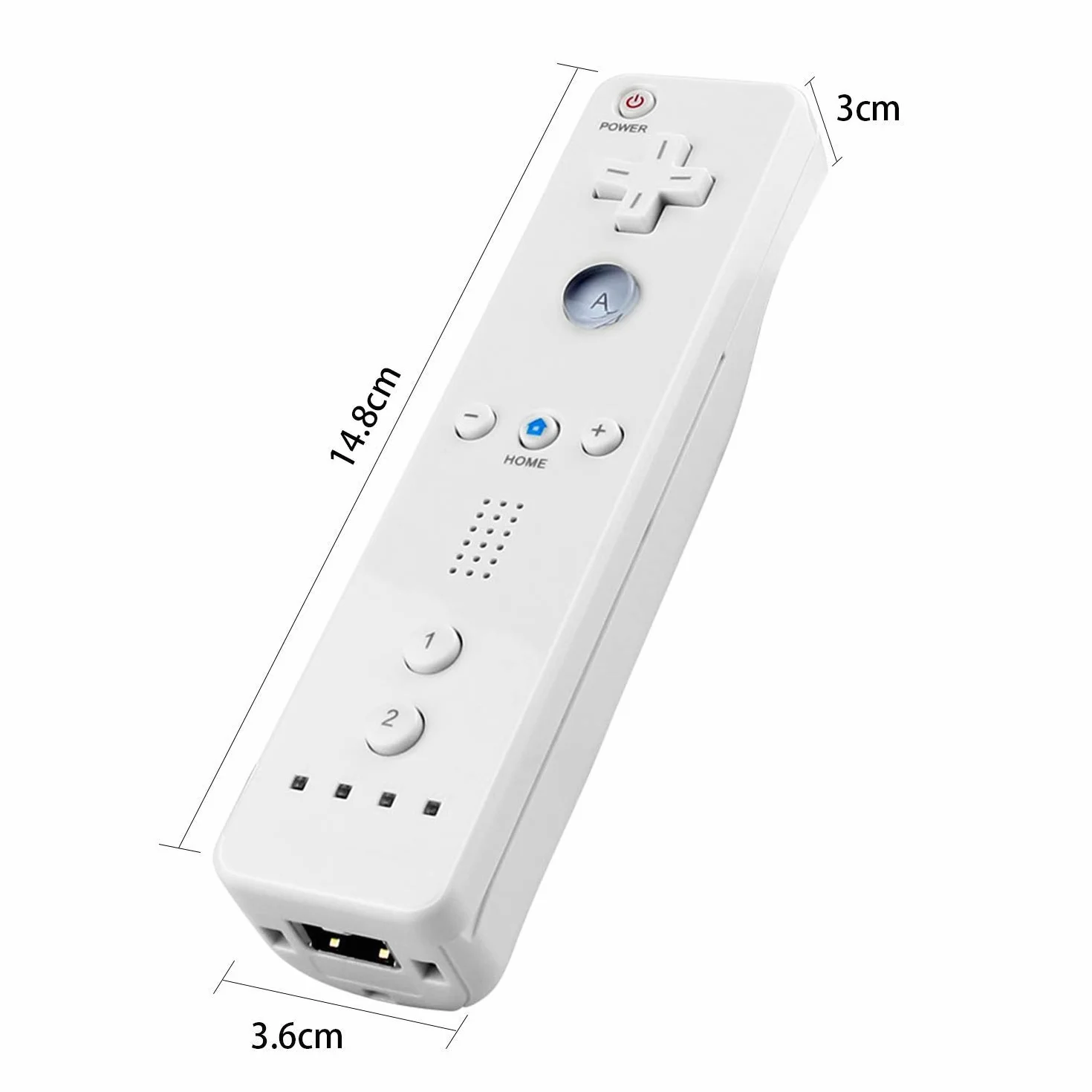 Mribo Wii Controller, pilot do gier kompatybilny z Nintendo Wii/Wii U, z bezpłatnym silikonowym etui i paskiem na nadgarstek