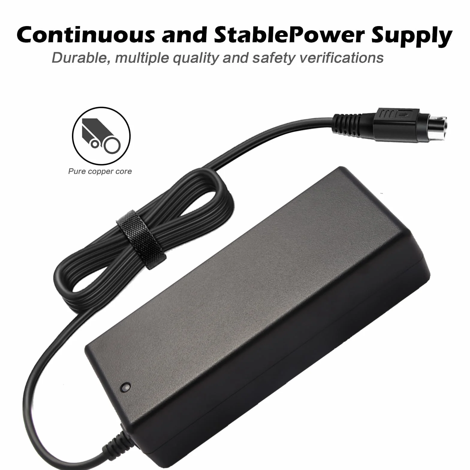 12V10A 4-Pin AC/DC Adapter do Synology NAS DiskStation DS1520+ Ładowarka DS1522+ DS916+ DS918+ DS920+ DS923+ DS723+ DS420+ DS423+ DS620slim DS720+ DS418 DS718+ DS1019+ NAS Serwer Kabel zasilający
