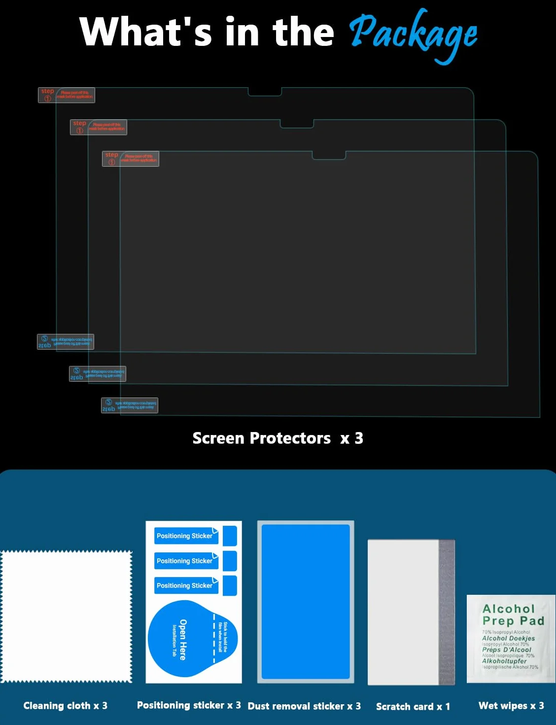 PYS [3-pak] Osłona ekranu z filtrem niebieskiego światła do Macbooka Air 33.6 cm (2024/2022, M3/M2), folia antyodblaskowa, matowa, odporna na zarysowania, odporna na odciski palców, bez pęcherzyków