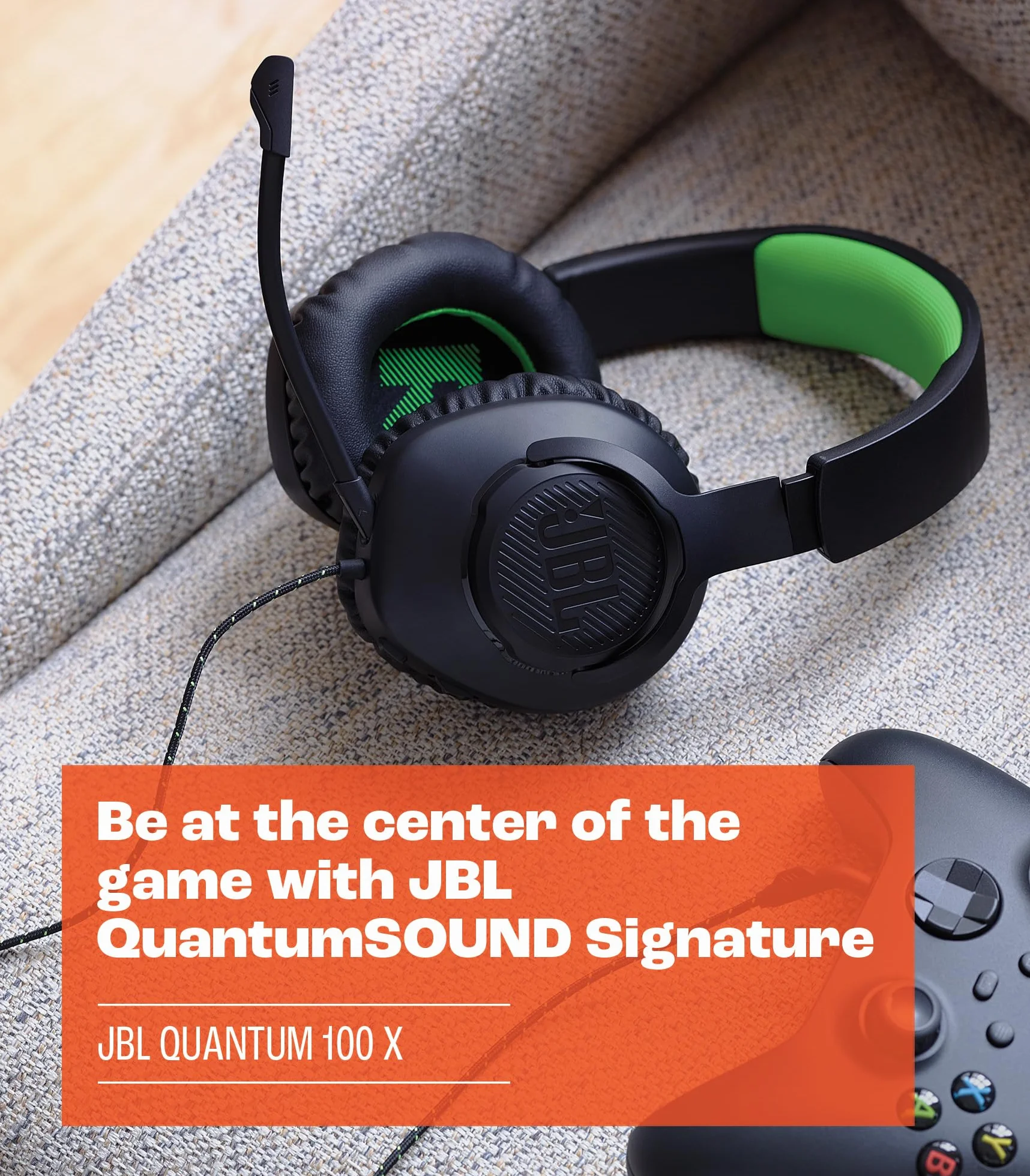 JBL Quantum 100X Console zestaw słuchawkowy do gier Xbox (czarny)