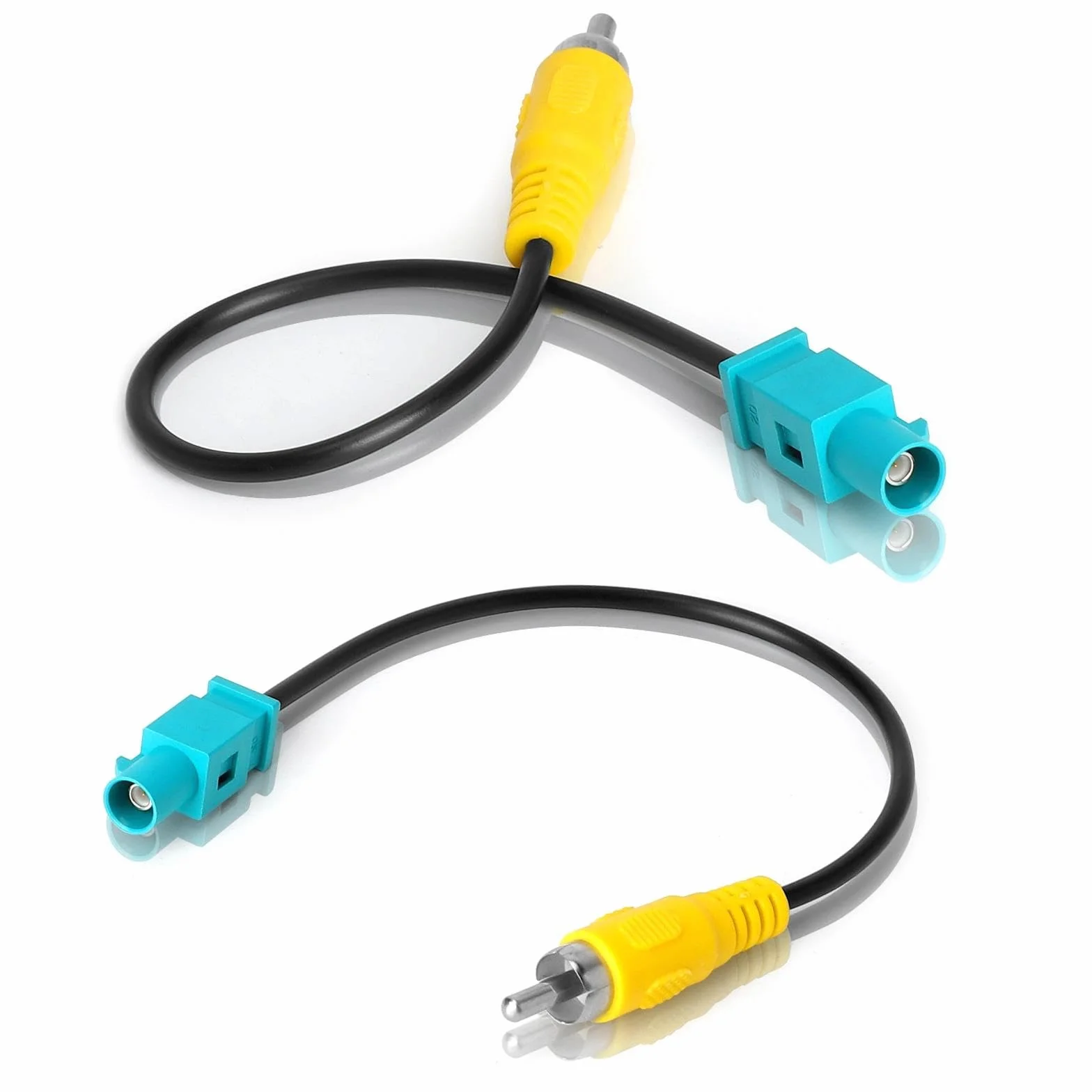 HENGBIRD fakra adapter fakra do rca adapter do kamery tylnej mercedes adapter fakra na rca cinch fakras adapter do kamery cofania, kabel adaptera wideo, 20 cm do Mercedes Comand Ford Blaupunkt NX