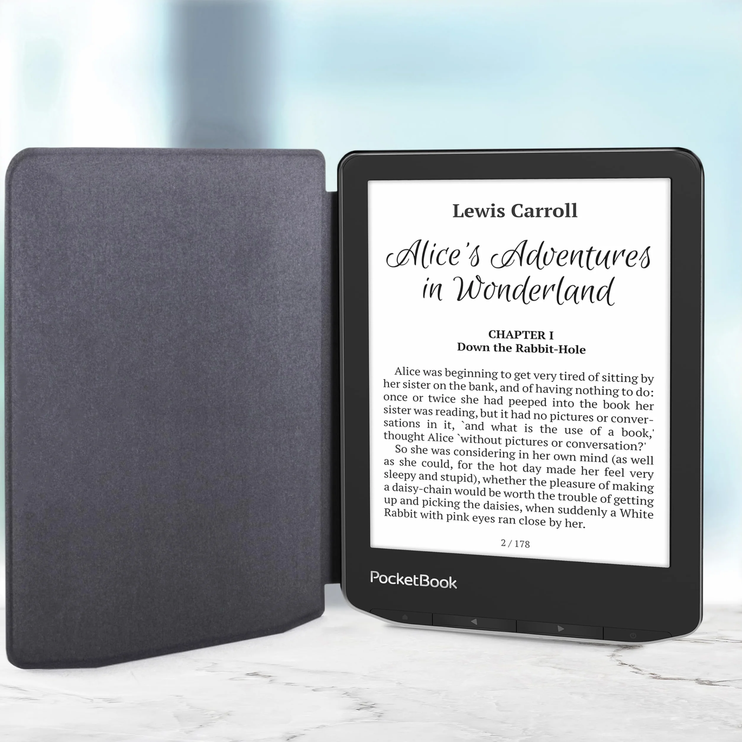 Forefront Cases Etui na Pocketbook Verse i Verse Pro (model: 2023) - Smukłe, lekkie i ochronne etui z funkcją Smart Auto Sleep (obudowa) - różowe złoto