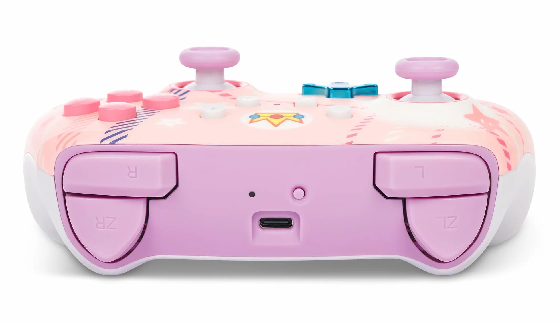 Ulepszony Kontroler Bezprzewodowy PowerA do Nintendo Switch - Szal Księżniczki Peach, Model OLED, Lite, Gamepad Bluetooth