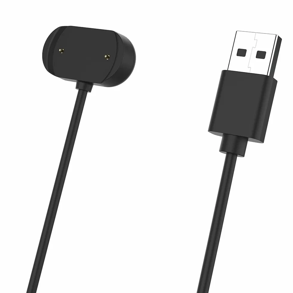 Kabel do ładowania kompatybilny z Amazfit GTR 3/3 Pro/GTS 3 - 100 cm wytrzymały ABS USB Charger zastępczy do Amazfit GTR 3/3 Pro/GTS 3 - akcesoria do smartwatcha (czarny)