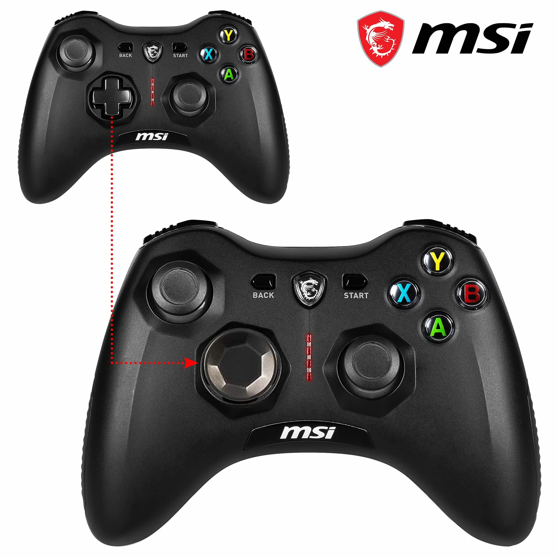 Msi S10-43G0080-EC4 S10-43G0080-EC4, Kontroler do Gier, 600 mAh, Czarny