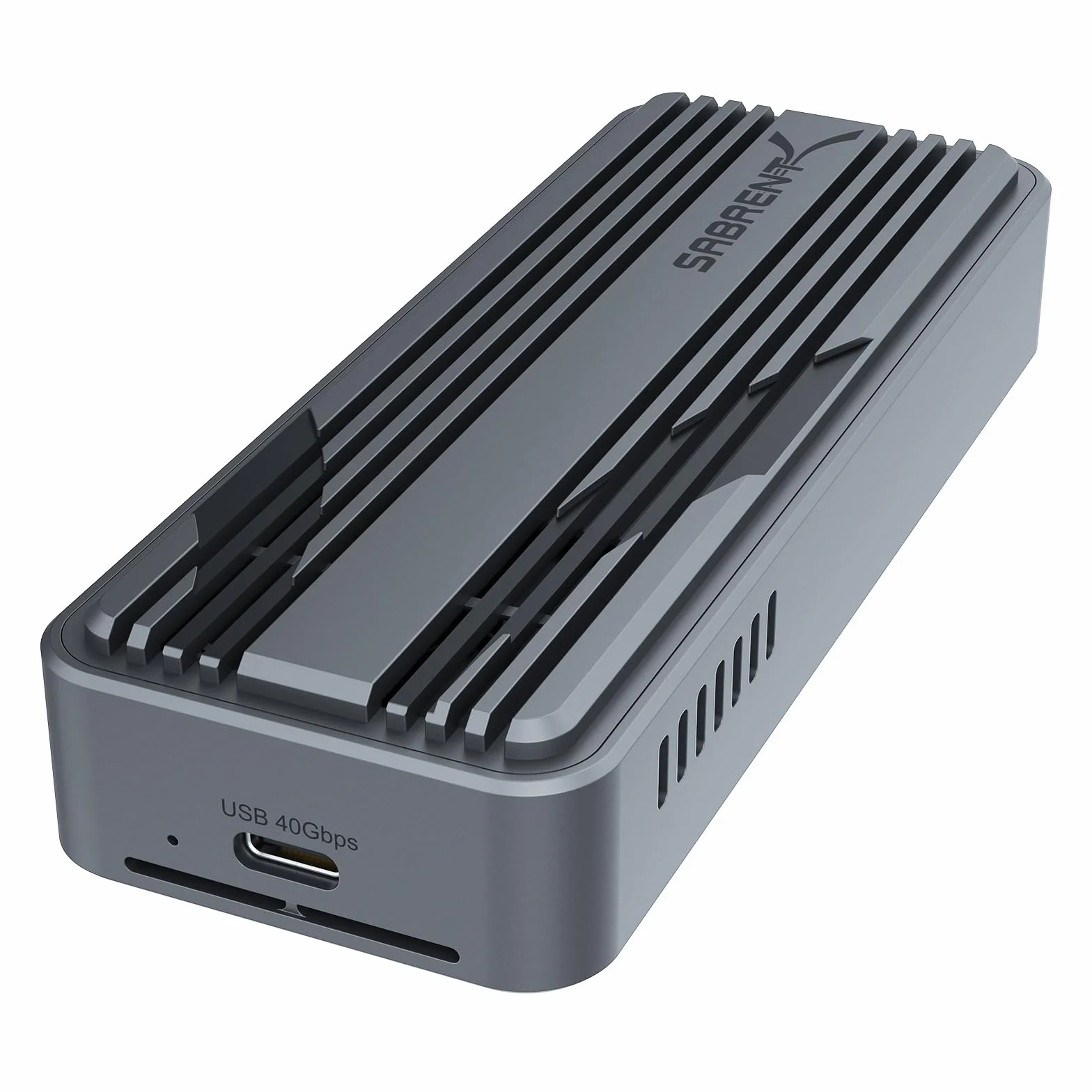 SABRENT Obudowa USB 4 NVMe SSD – zewnętrzna obudowa SSD USB 4.0 M.2 PCIe 4.0 x4 z obsługą bez użycia narzędzi, 3900 MB/s, zgodna z Thunderbolt 3/4 i USB-C, do dysków 2230/2242/2260/2280 (EC-U4TN)