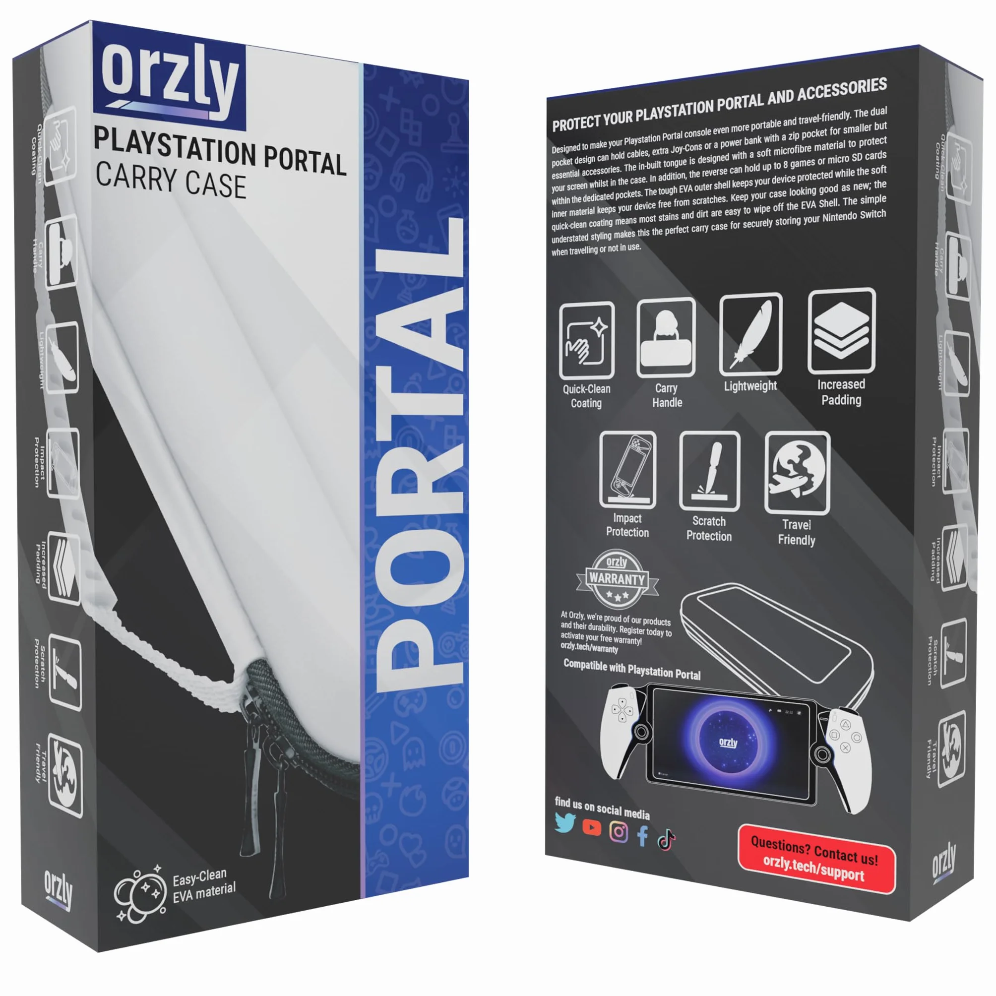 Etui do przenoszenia przeznaczone do odtwarzacza zdalnego Playstation Portal na konsolę PS5, akcesoria do przechowywania i zapewnia ochronę w podróży i przechowywaniu, ładowarkę zestawu słuchawkowego