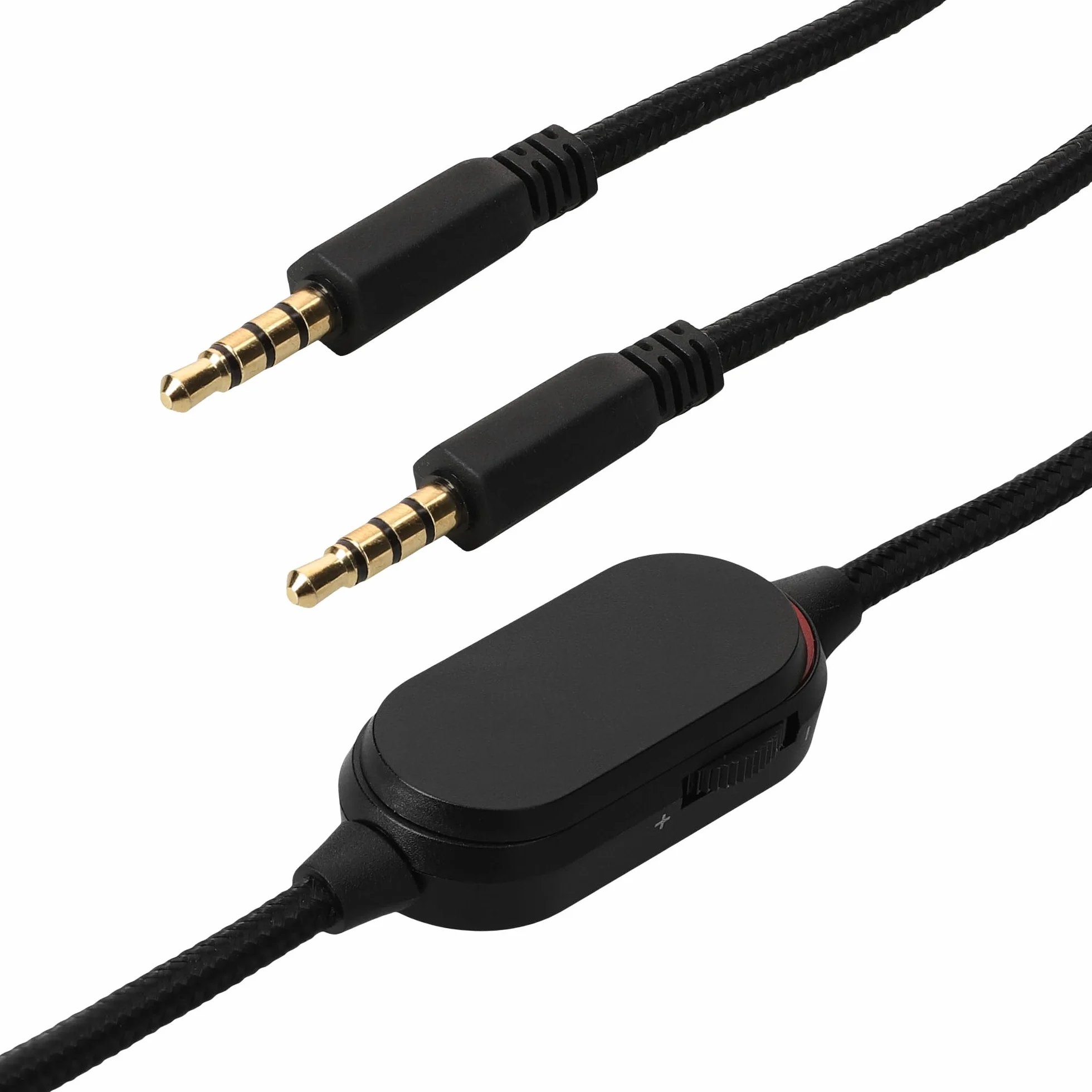 kwmobile kabel do słuchawek kompatybilny z Alienware AW920H / AW720H / AW310H / AW510H / AW988 - kabel zapasowy 100 cm - z mikrofonem i regulacją głośności - gniazdo 3,5 mm