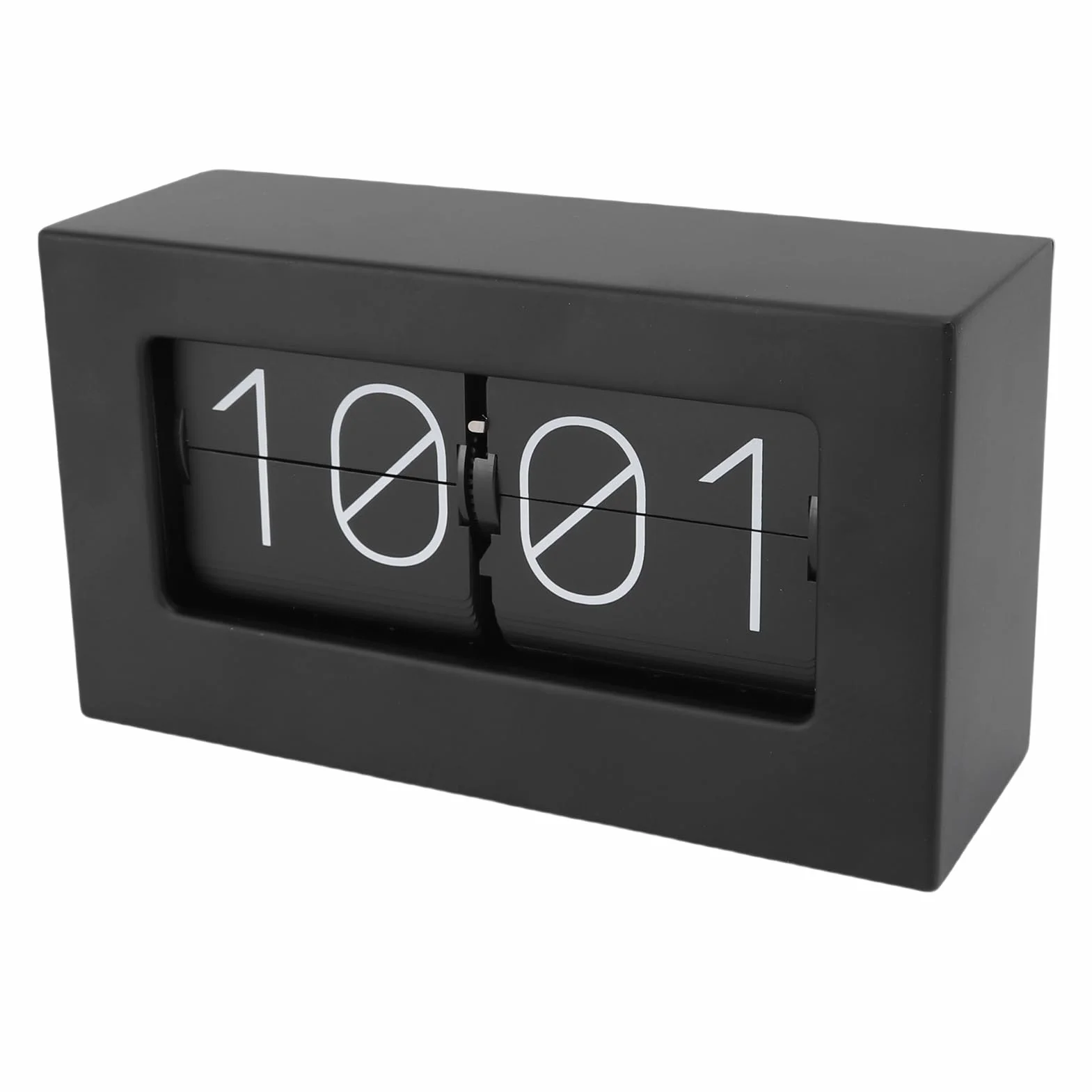 Greensen Retro Flip Clock z automatyczną zmianą Stron, Mechaniczny Zegarek Stołowy ze Stali Nierdzewnej do Domu i Biura, Elegancki i Praktyczny