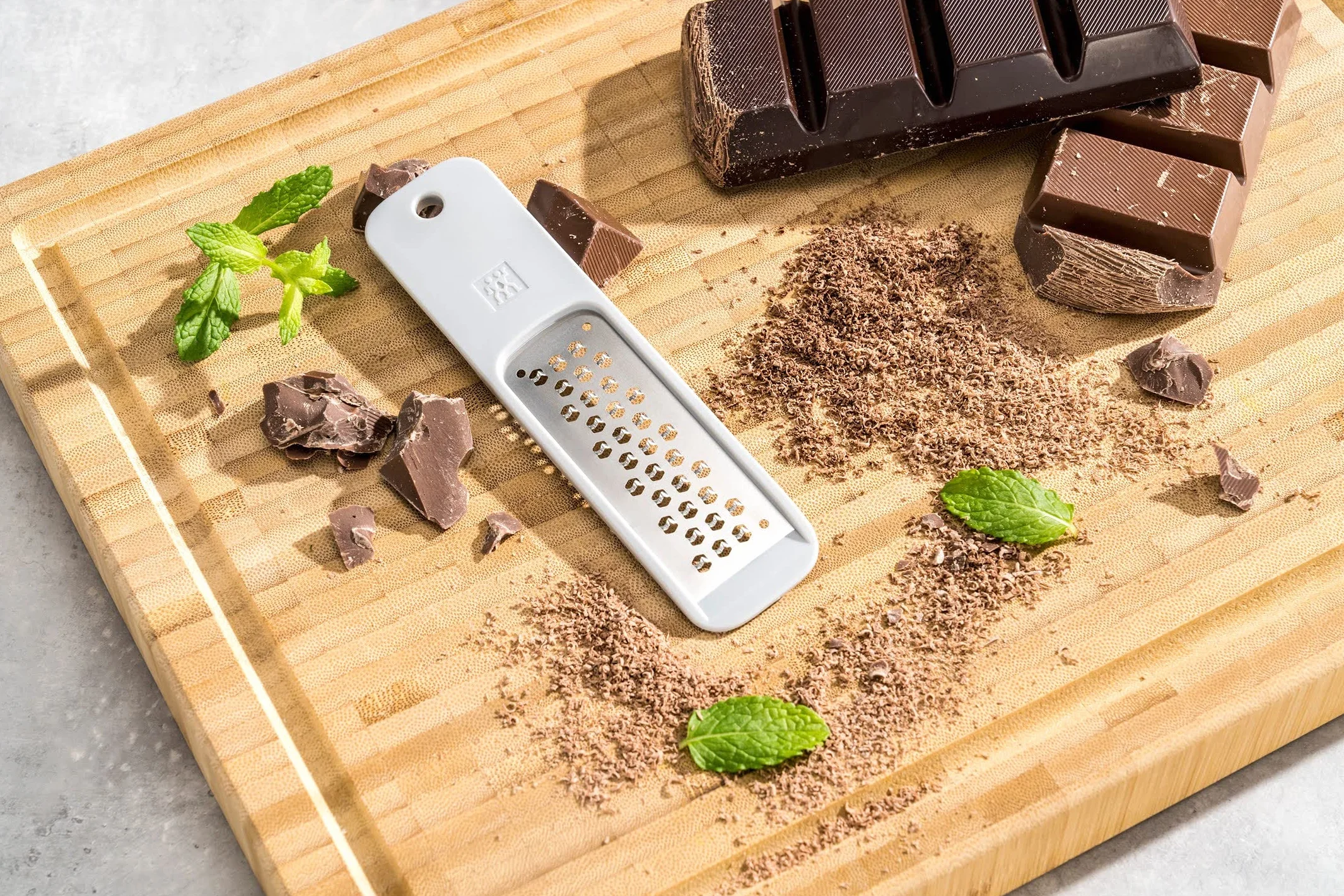 ZWILLING Z-Cut Mini Reibe Edelstahlklinge Kunststoffgehäuse Zwei-Wege-Reibtechnologie Grau