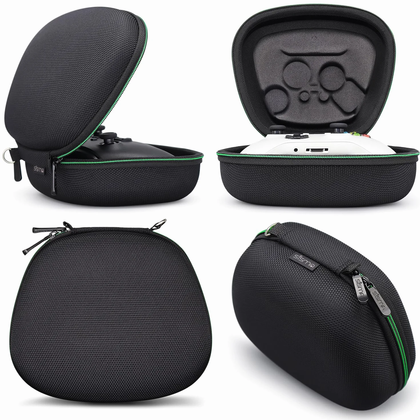 sisma Torba transportowa Etui podróżne Kompatybilny z Kontroler Bezprzewodowy Xbox Series X/S i Core, Torba przechowywania i ochronna na Pad do gier Xbox, Czarny