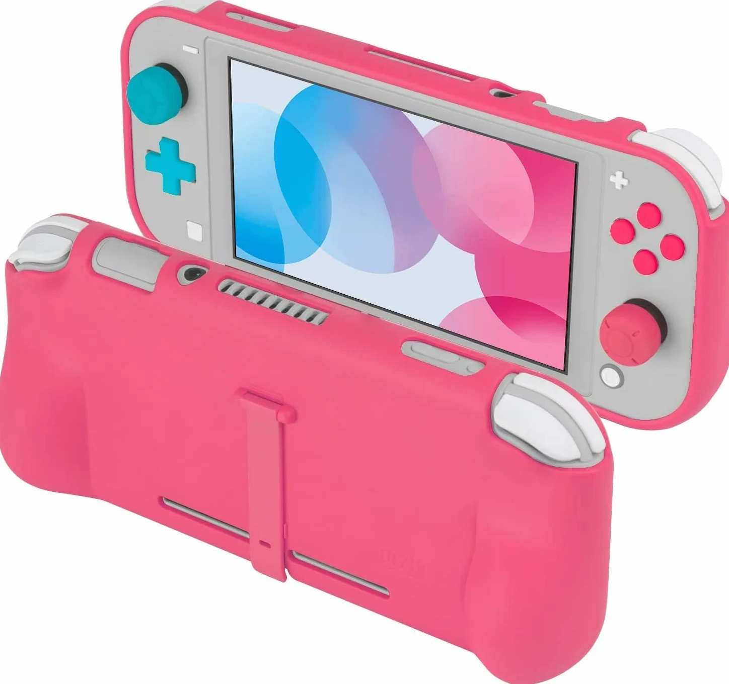 Orzly Etui z uchwytem do Nintendo Switch Lite, różowy