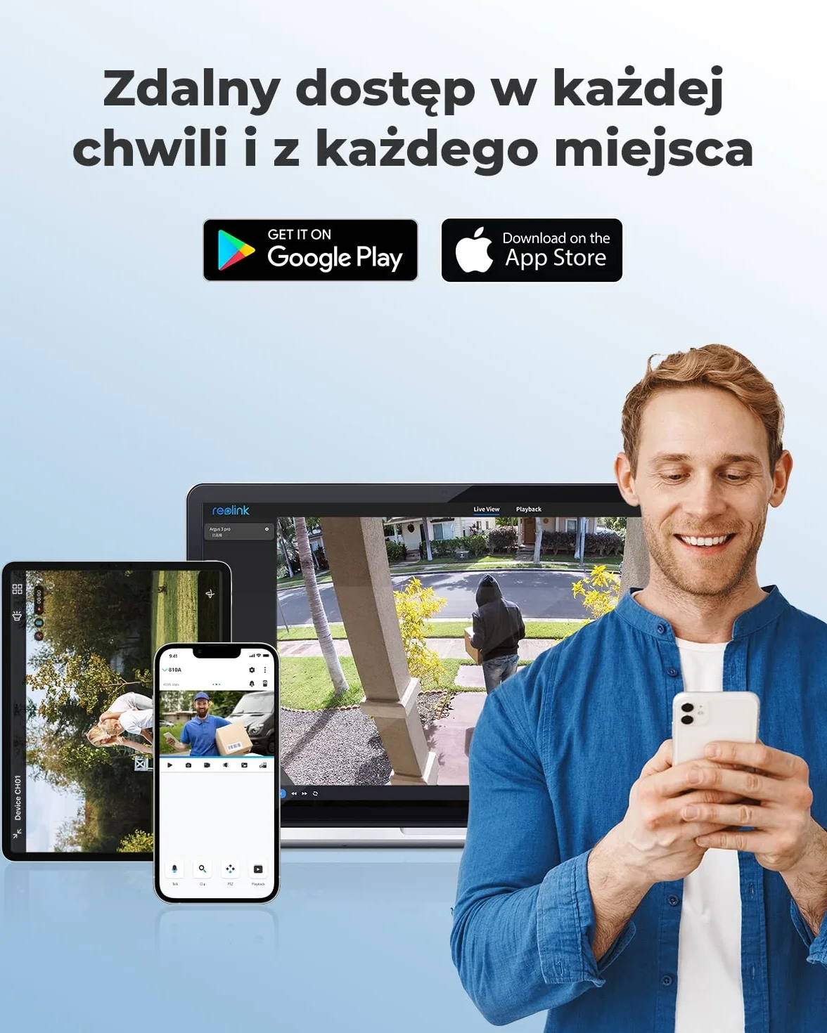 Reolink 4K Inteligentna Kamera Monitoringu PoE z Detekcją Ludzi/Pojazdów, Zewnętrzna Kamera CCTV IP z Inteligentnymi Alertami o Ruchu, Nagrywaniem Audio, Slotem Karty microSD, 810A 2 paczki