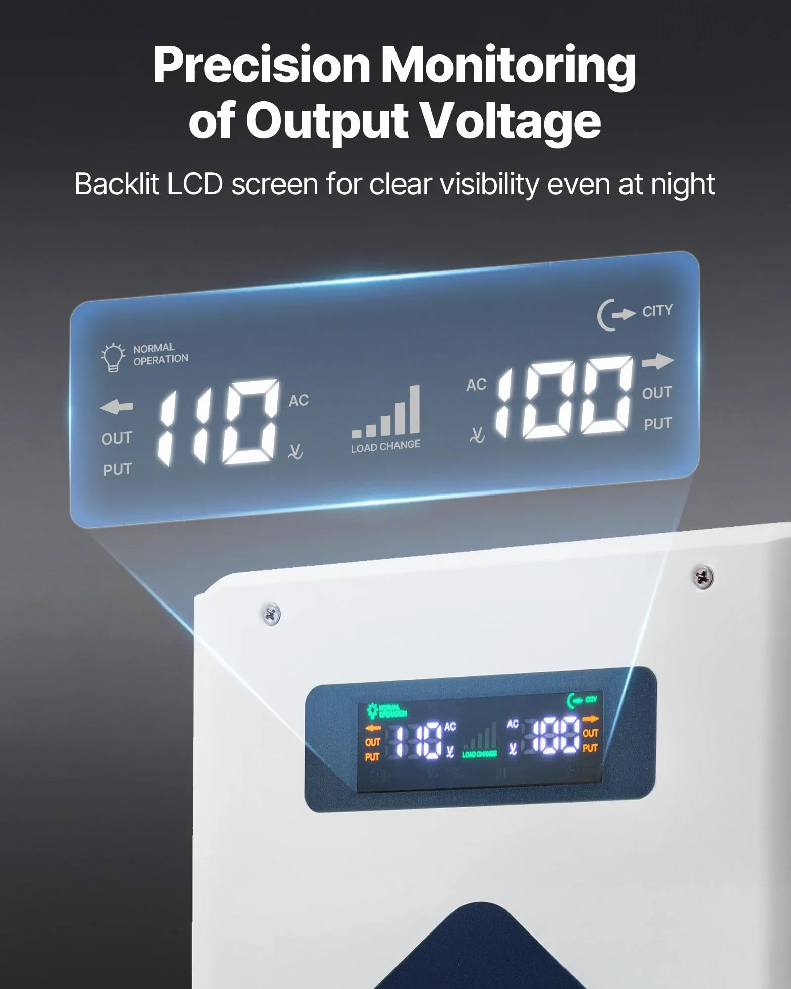 VEVOR Przetwornica napięcia Step-Down 2000 VA, Heavy Duty Transformator mocy 220 V na 110 V z 2 gniazdami amerykańskimi, wyjściem USB, wyświetlaczem LCD, do urządzeń gospodarstwa domowego 110 V