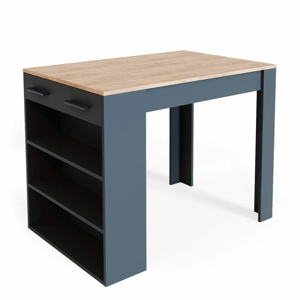 Vicco Stół do jadalni Repose Antracyt złoty dąb 67 x 100 cm