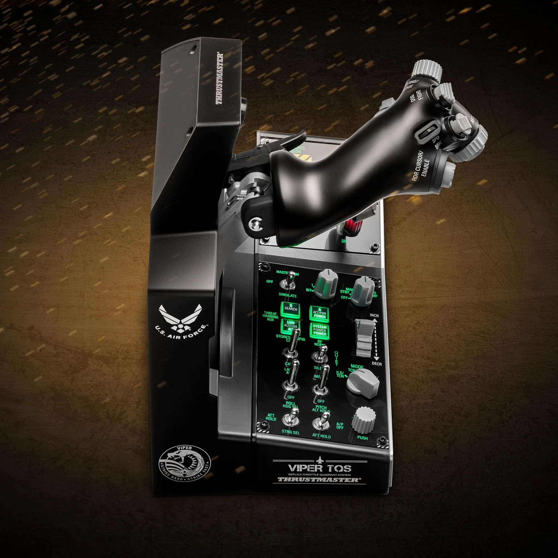 Thrustmaster Viper TQS Mission Pack dla PC, Metalowy Blok Przepustnicy, w Zestawie Przepustnica i Pulpit Sterowniczy, Precyzja Dzięki Efektowi Halla, 64 Przyciski Czynności, 6 Osi