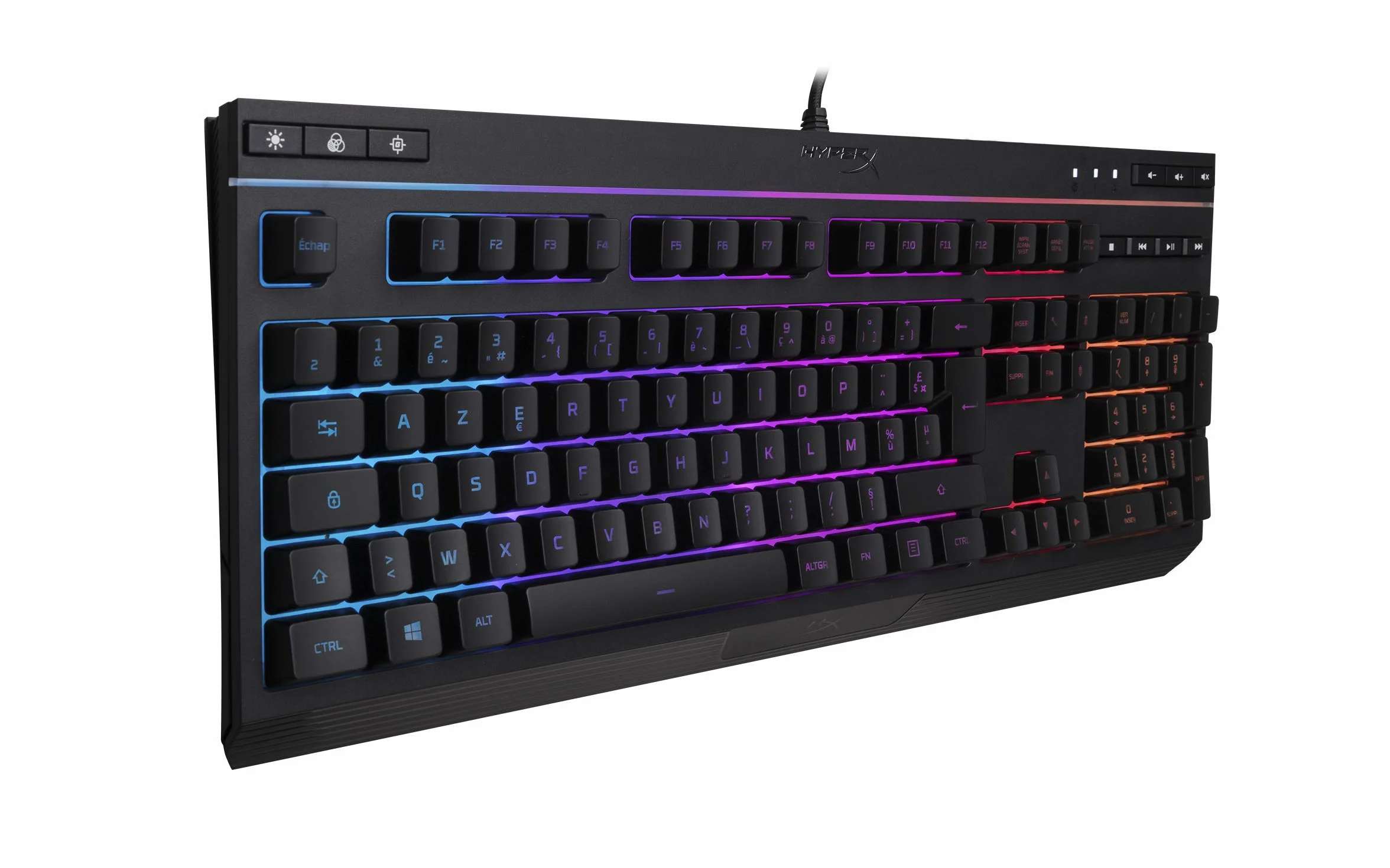 PerIPHERIQUE Gaming Hyperx stop Core RGB Membran.