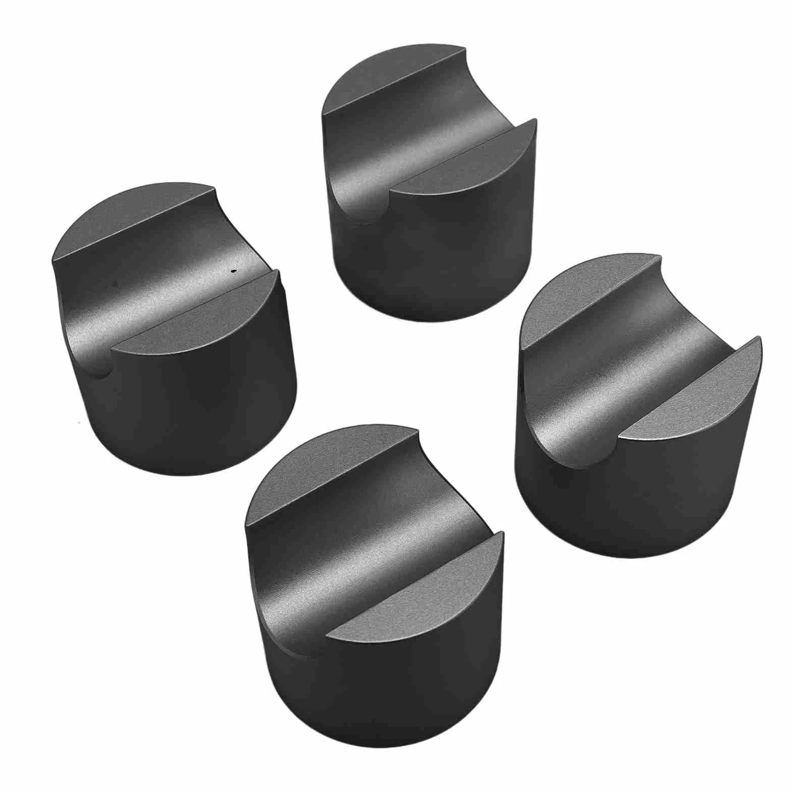 4 szt. Zacisk do Kabla HiFi Wspornik z Drutu Ze Stopu Aluminium Mocny Kabel Głośnikowy Zacisk Podwyższający Kabel HiFi Trzpień Stabilizujący z Podkładkami Tłumiącymi do (BLACK)