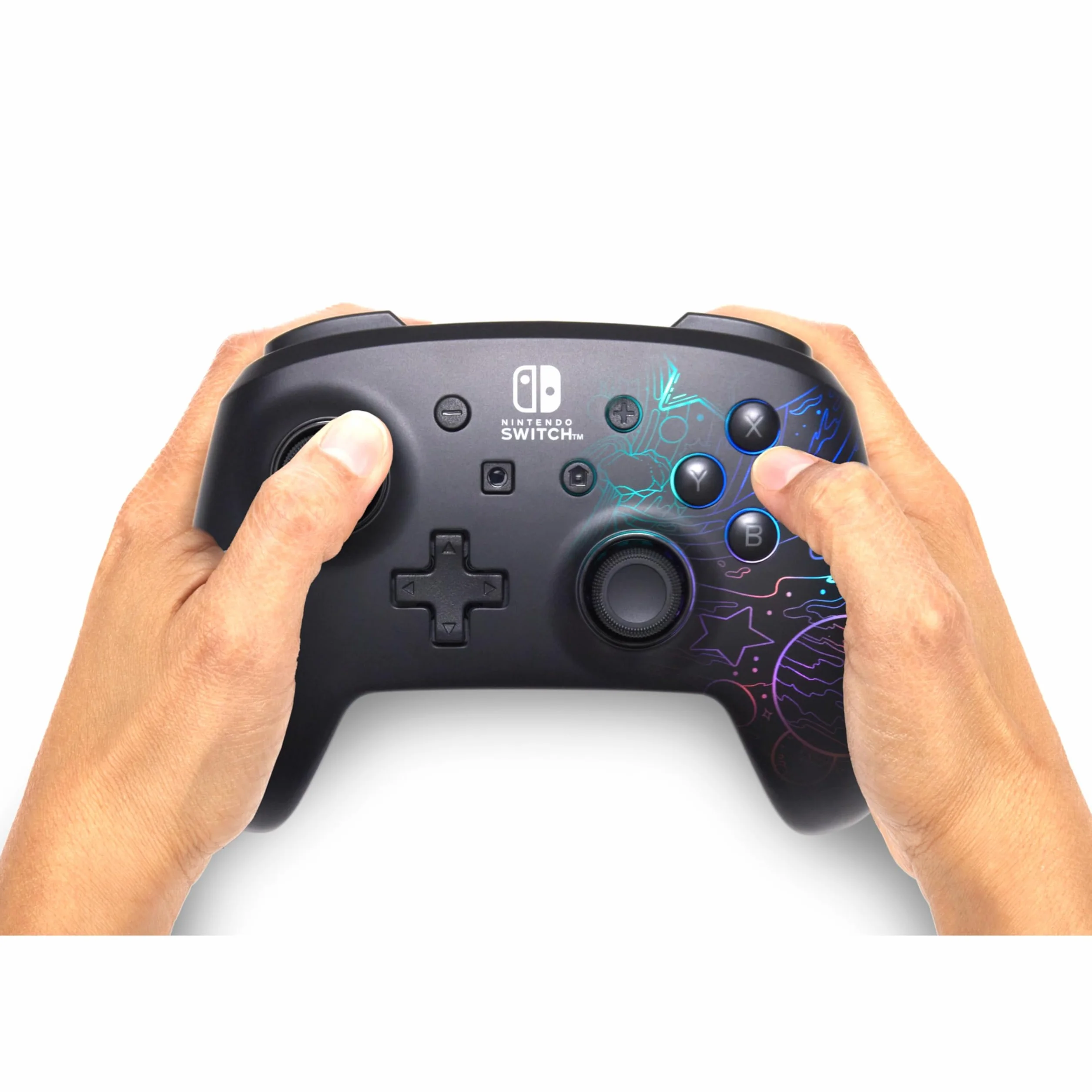 Ulepszony kontroler bezprzewodowy PowerA do Nintendo Switch z Lumectra - Galaktyczny wir